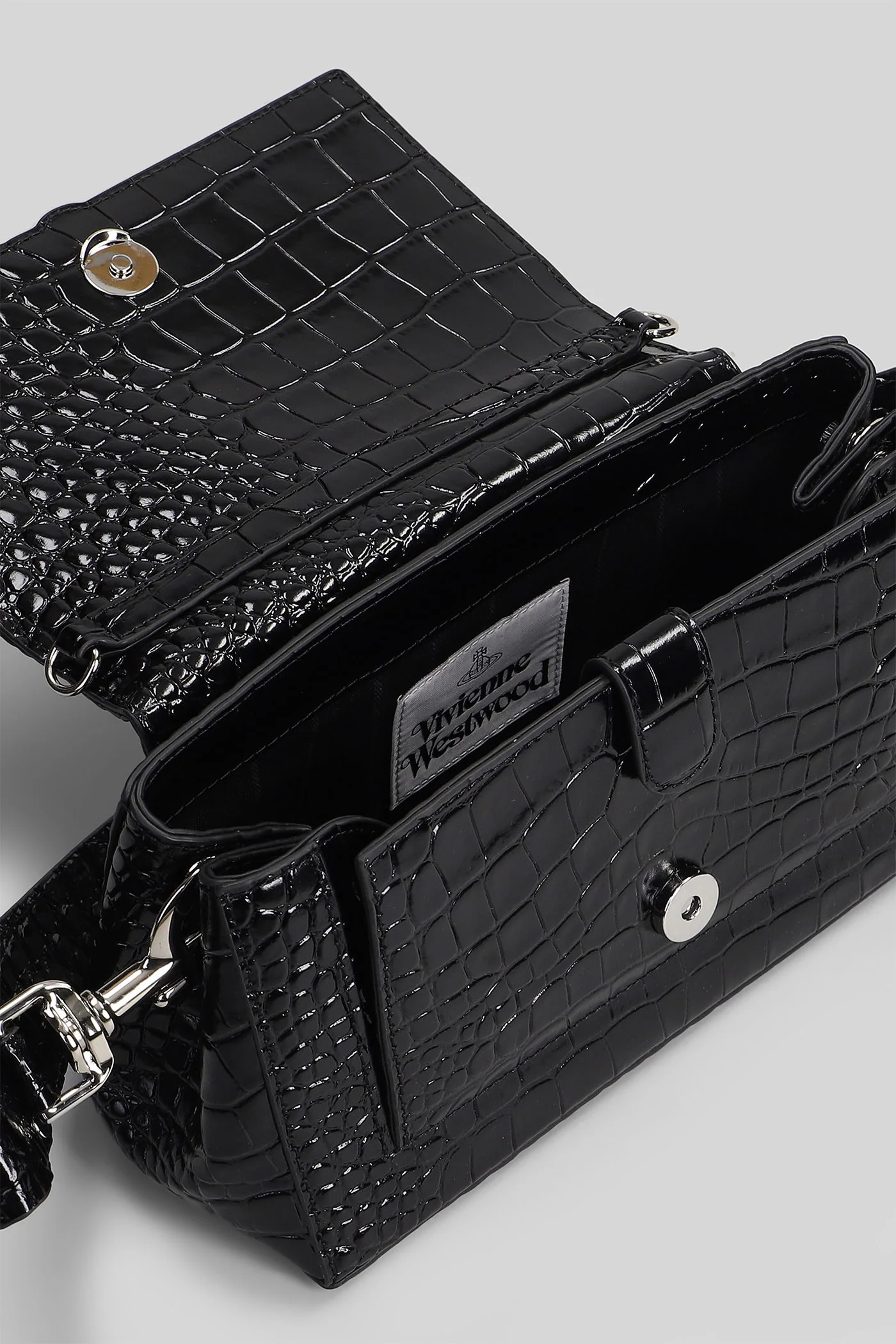 Hazel medium Shoulder bag in black leather - Image 4