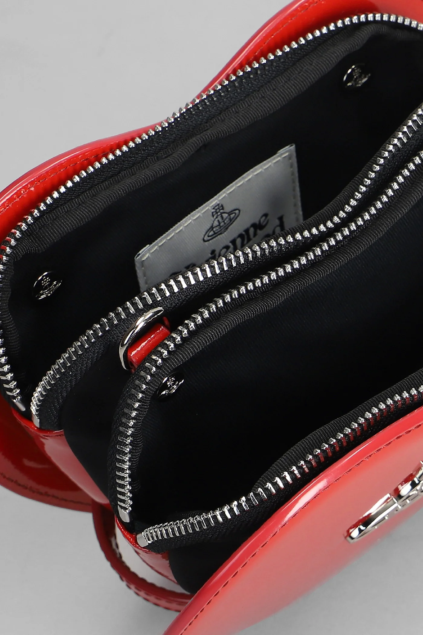 Louise heart Shoulder bag in red leather - Image 4