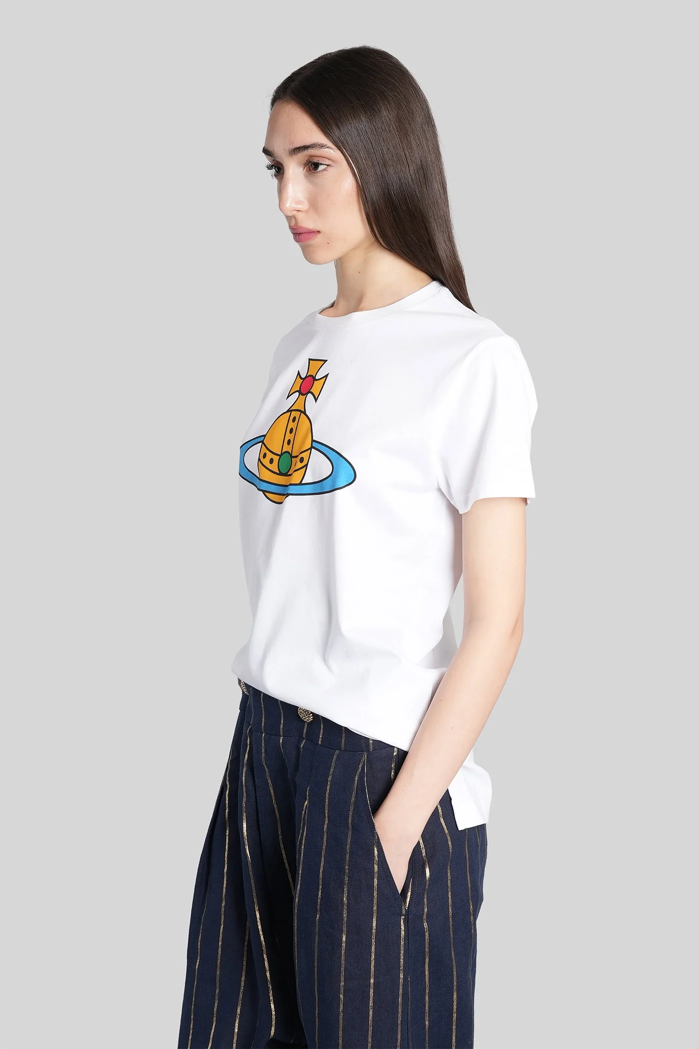 Orb peru tee T-Shirt in white cotton - Image 4