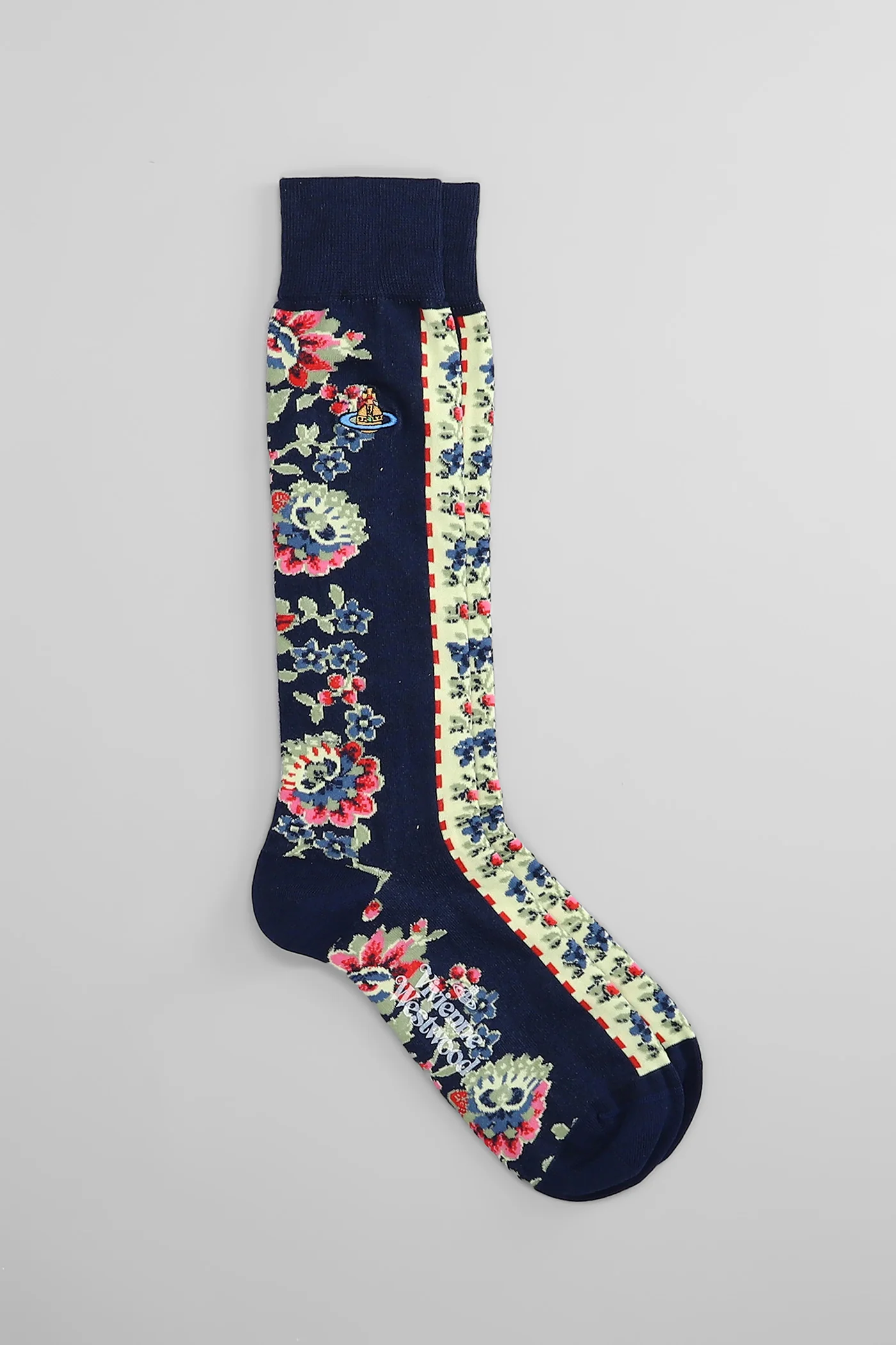 Socks in blue polyamide