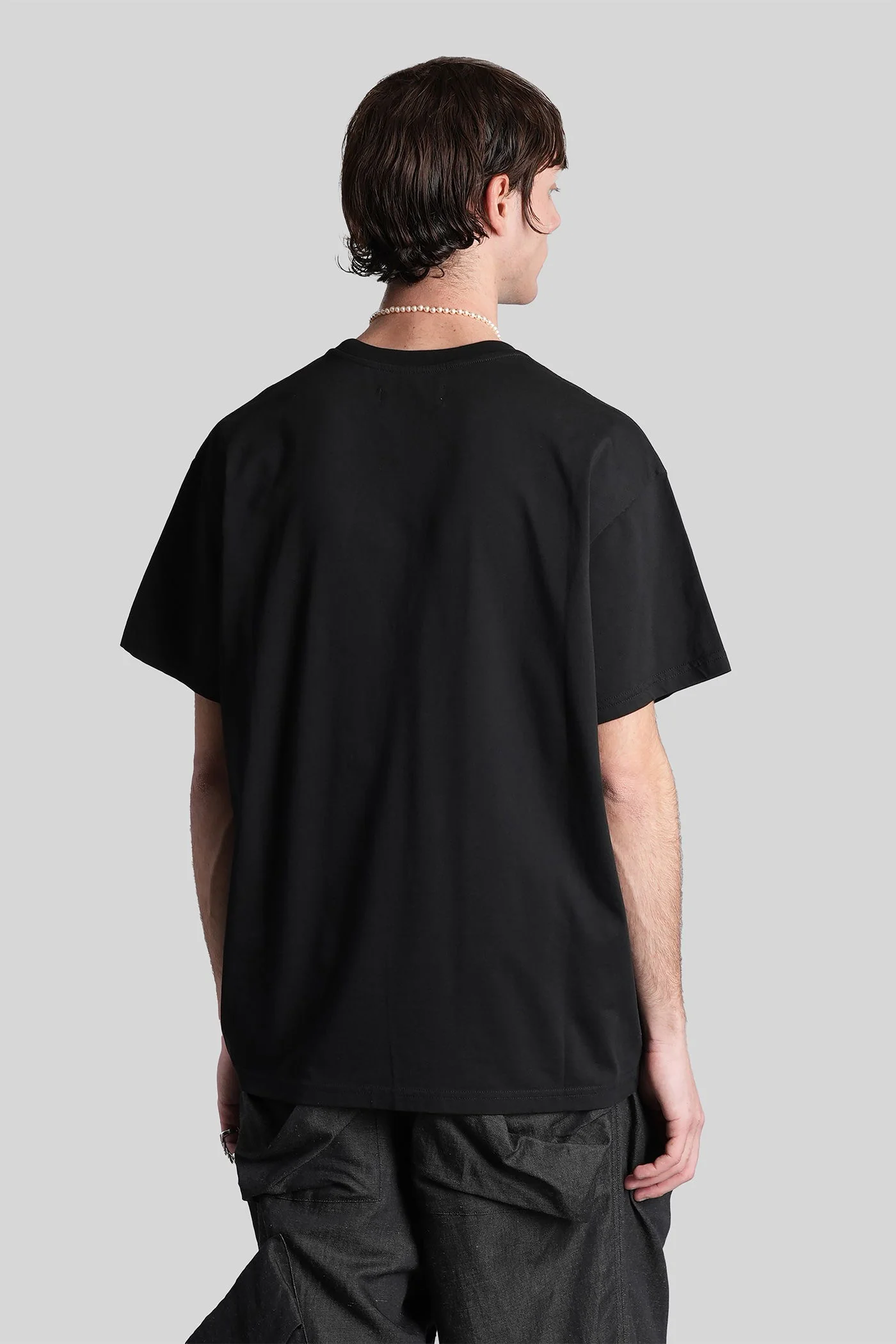 T-Shirt in black cotton - Image 3