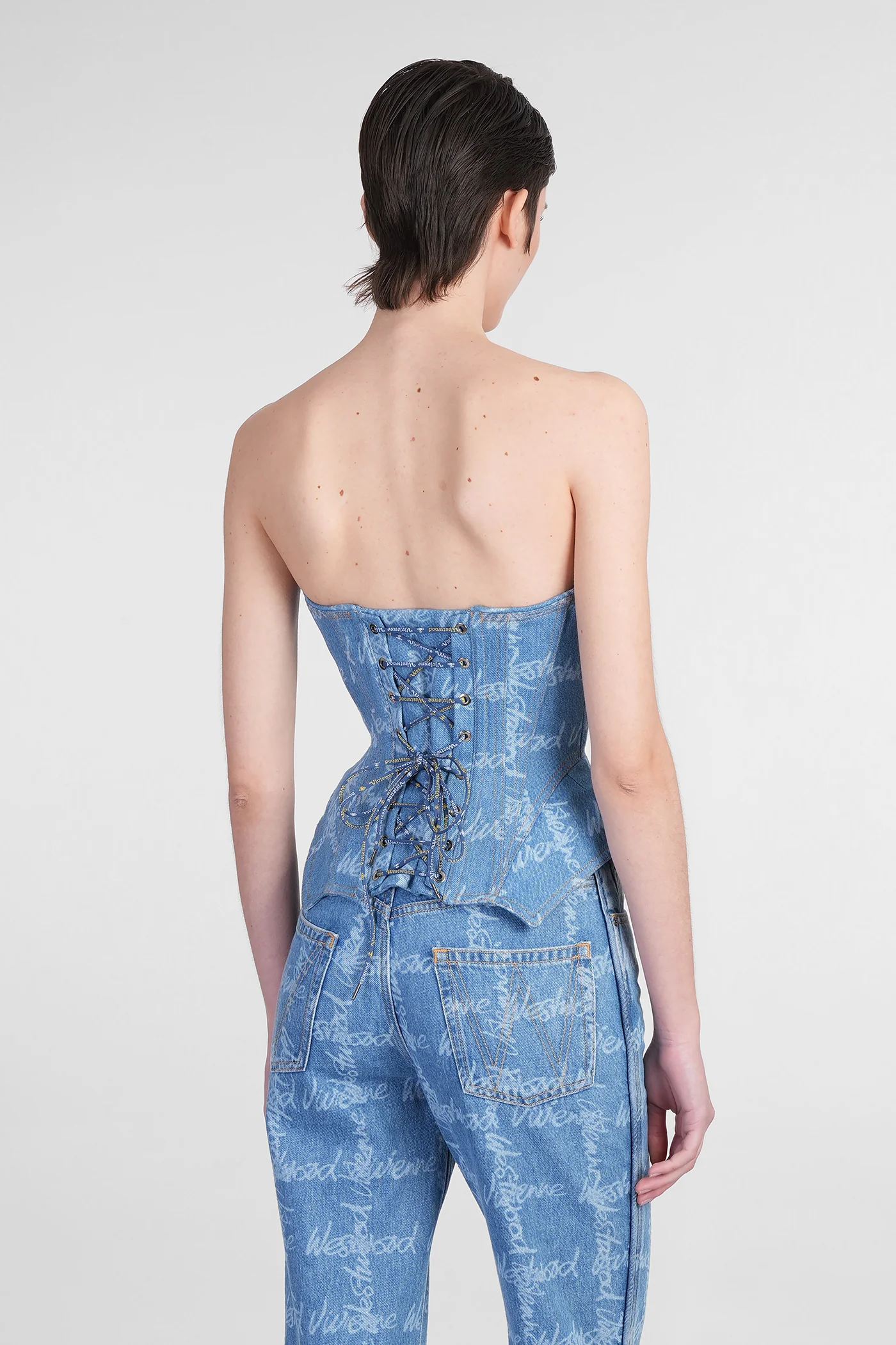 Topwear in blue cotton - Image 3