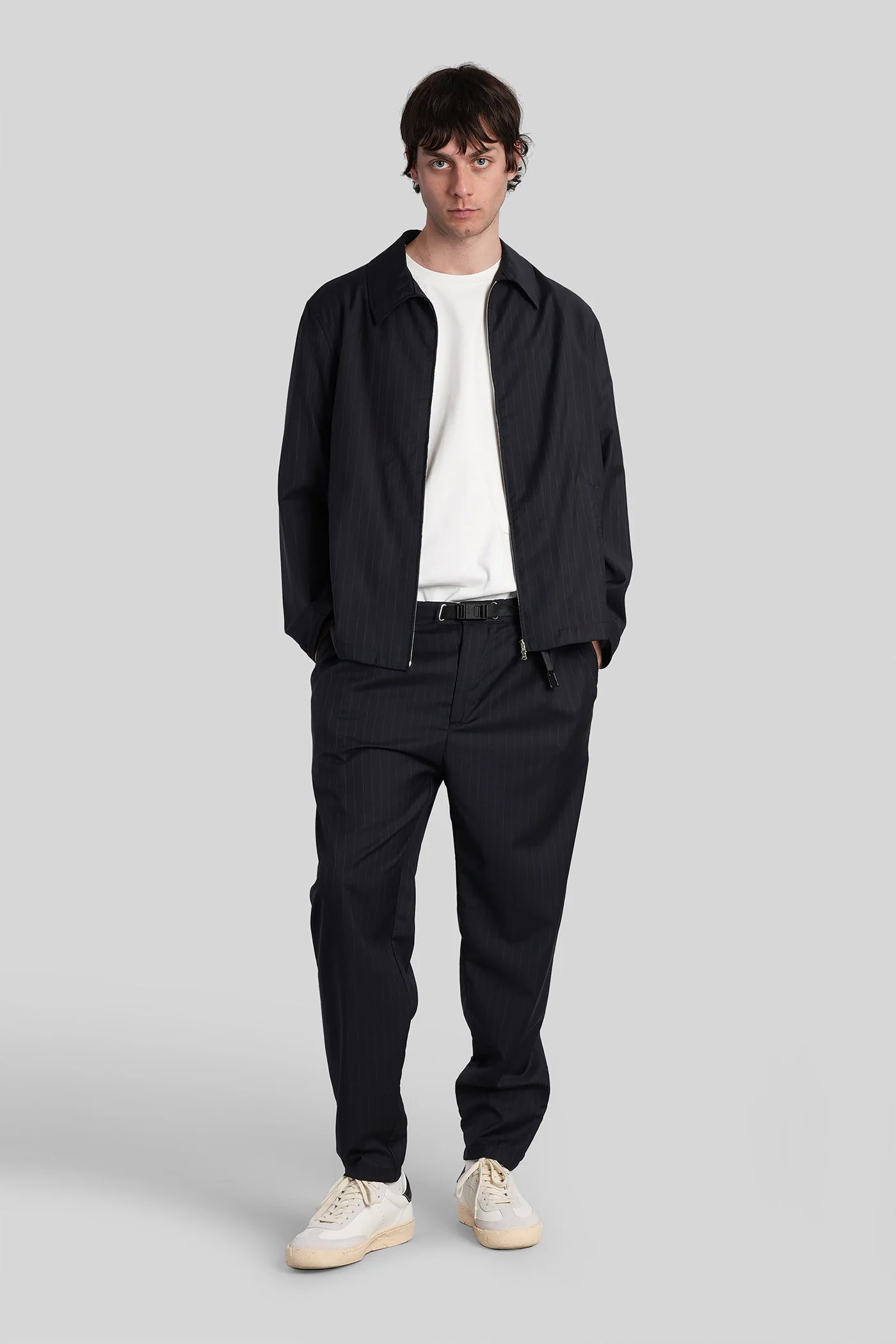 Casual jacket in blue polyester - Image 2