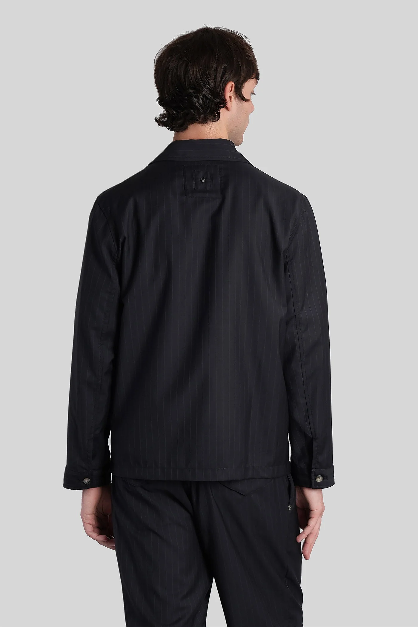 Casual jacket in blue polyester - Image 3