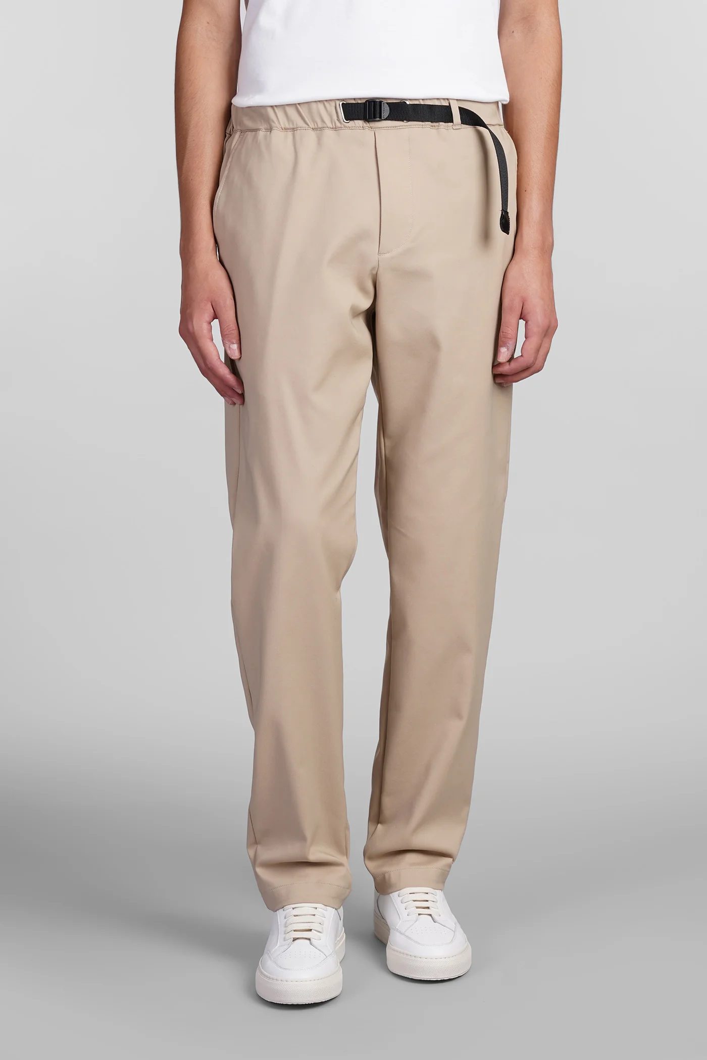 Pants in beige cotton