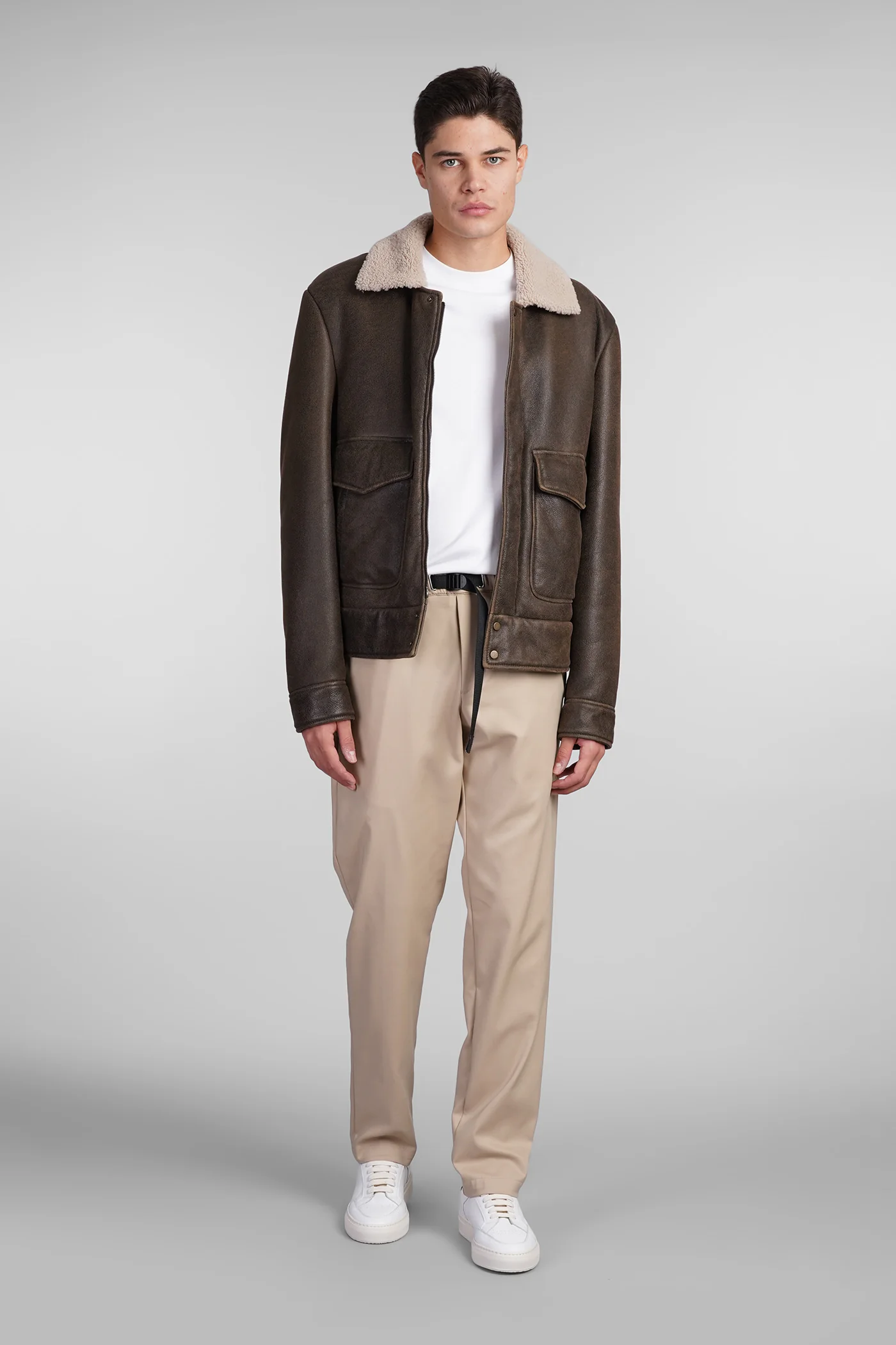 Pants in beige cotton - Image 2