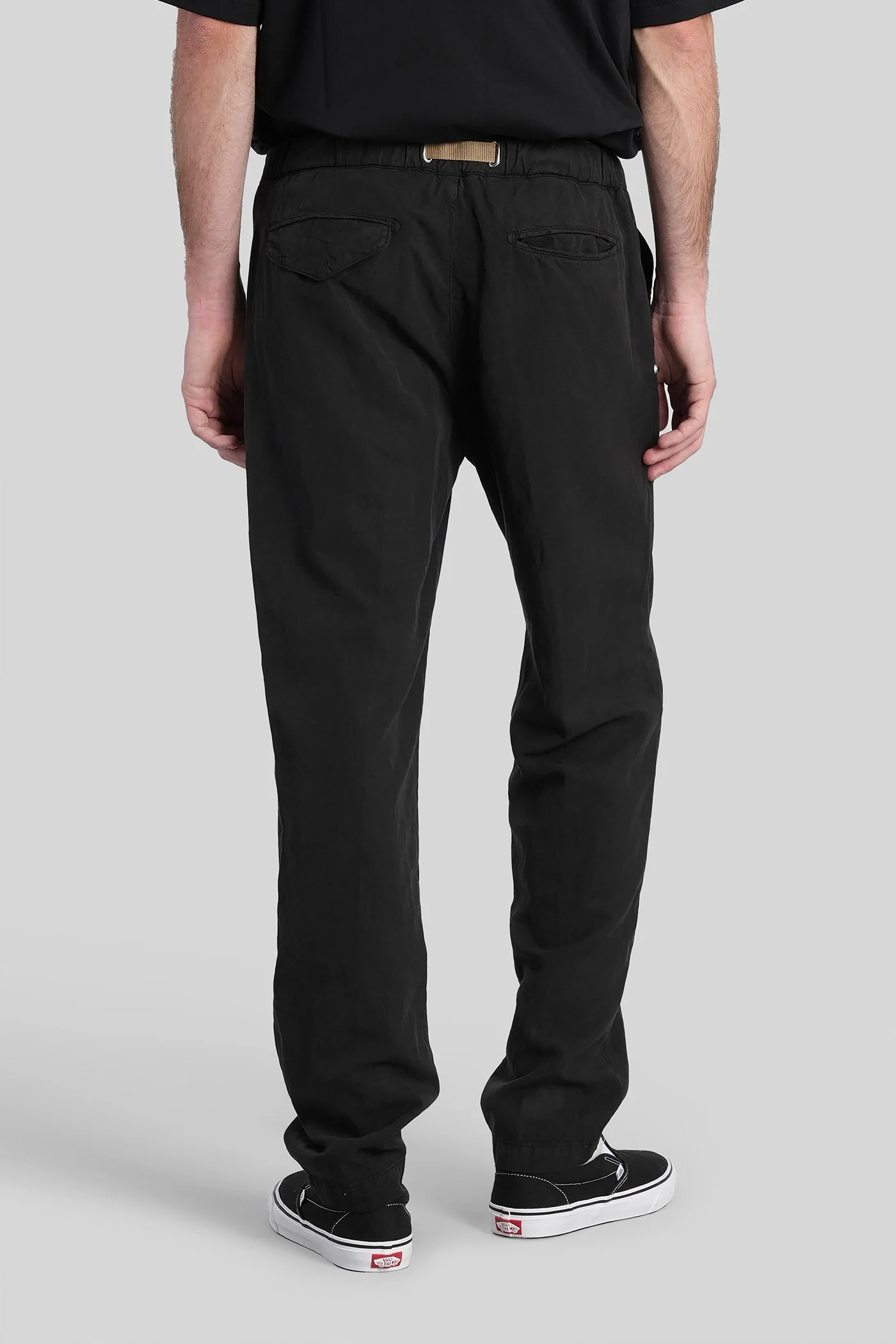 Pants in black wool and polyester - Image 3