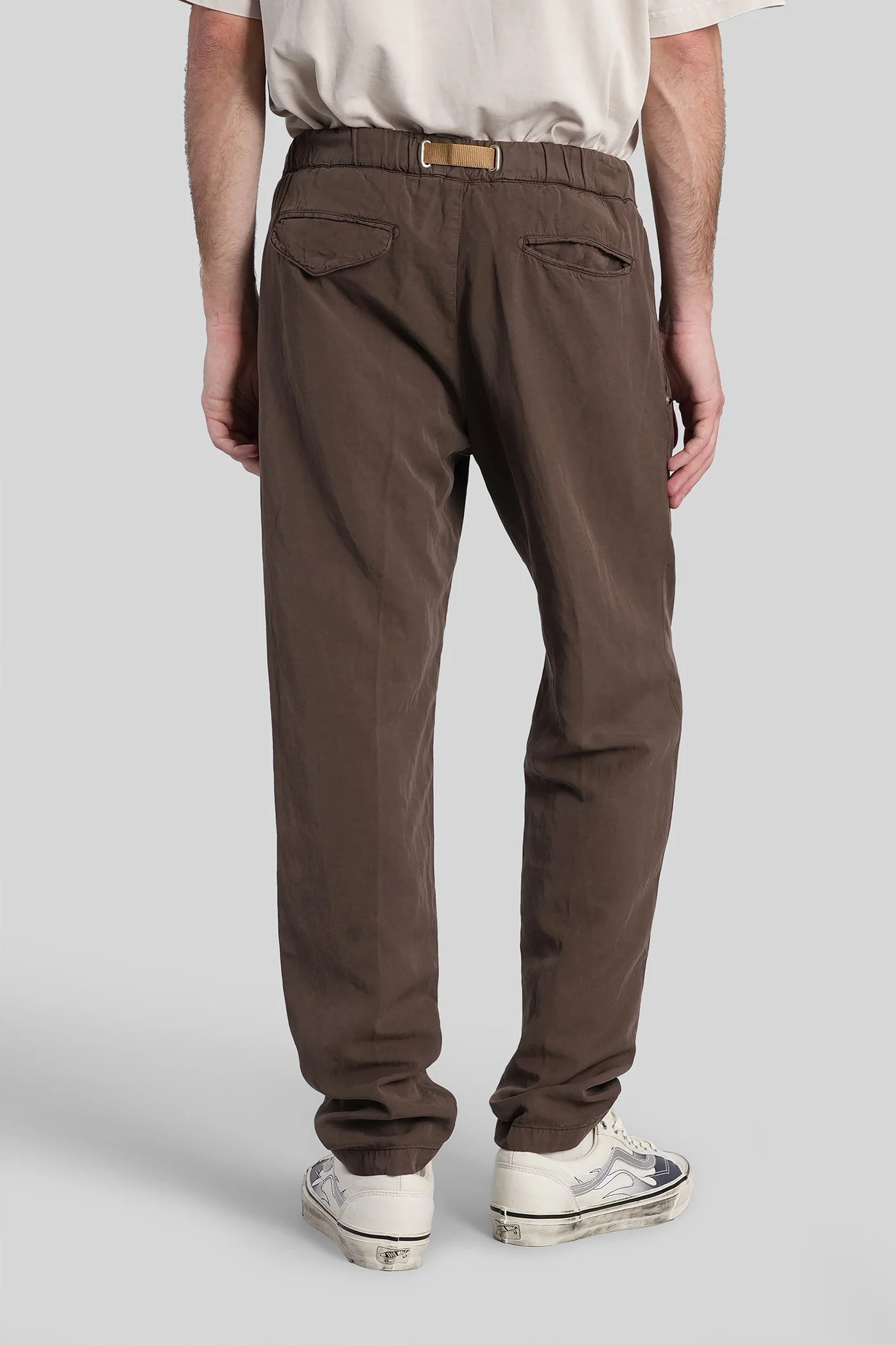Pants in brown wool and polyester - Image 3