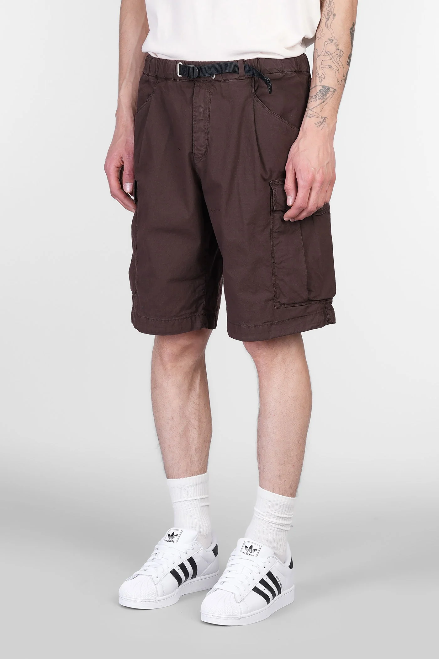 Shorts in brown cotton - Image 4