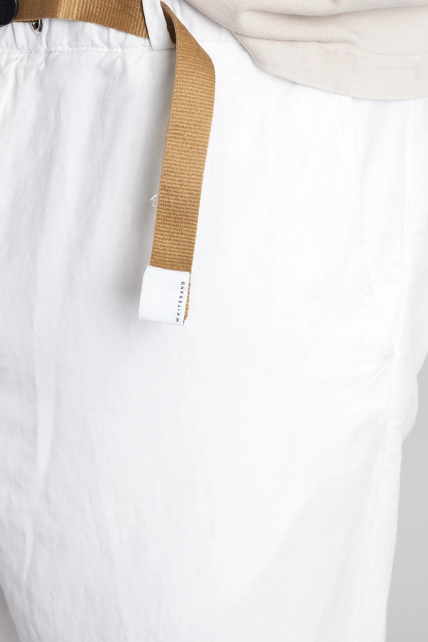Shorts in white wool and polyester - Image 5