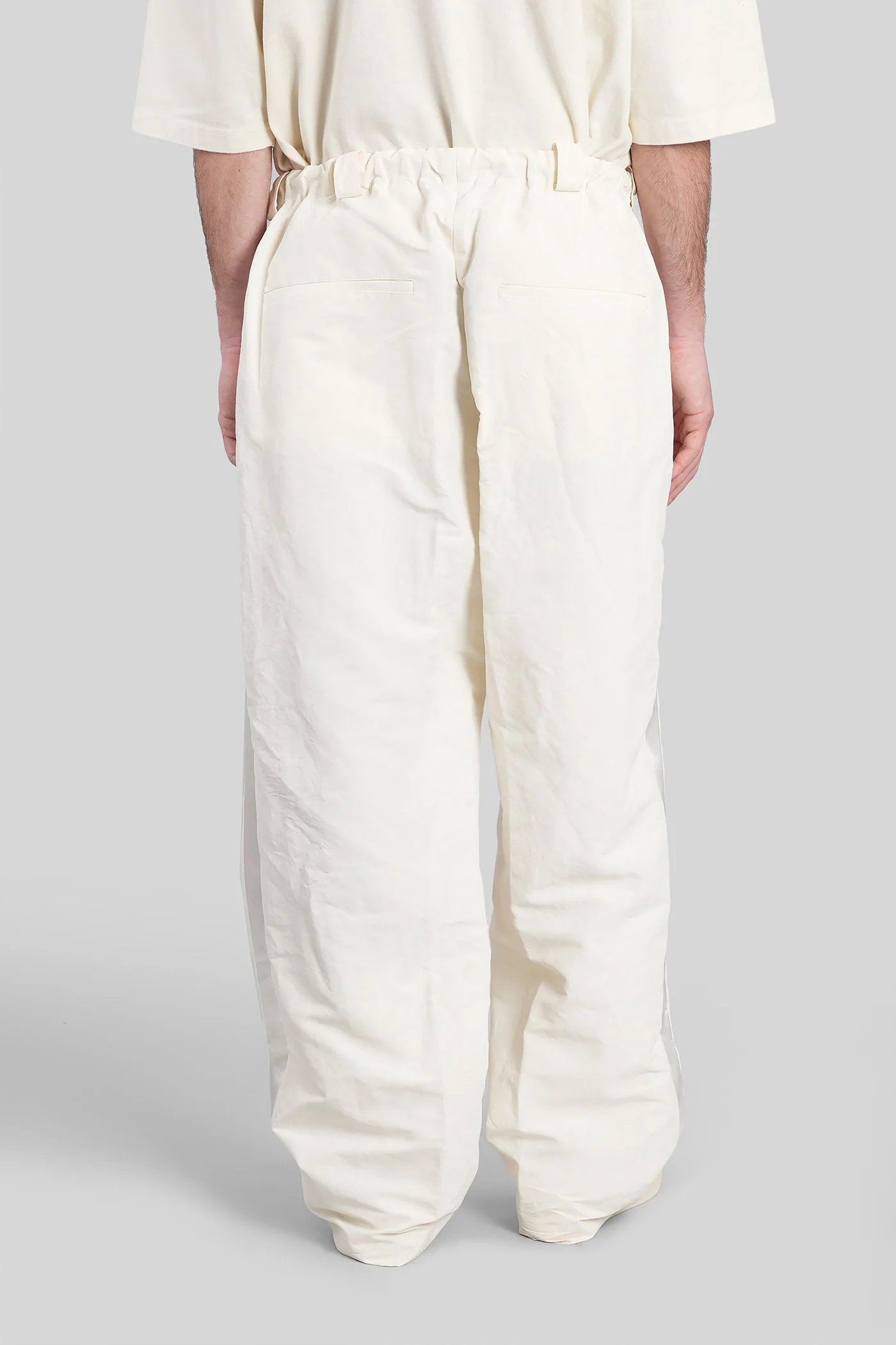Pants in beige polyester - Image 3