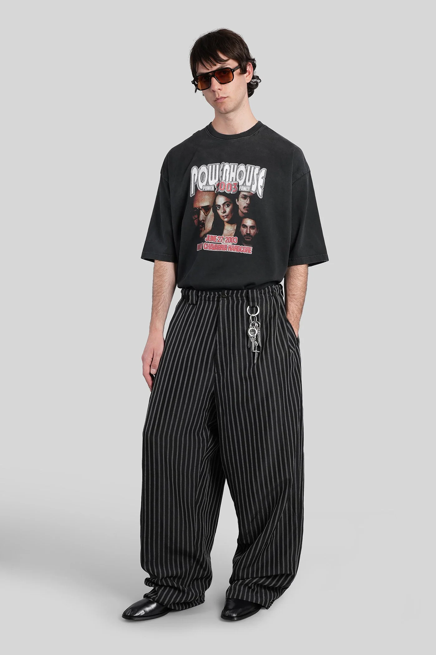 Pants in black linen - Image 2