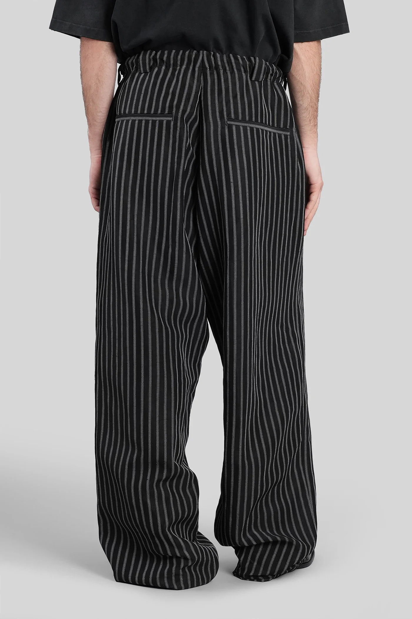 Pants in black linen - Image 3