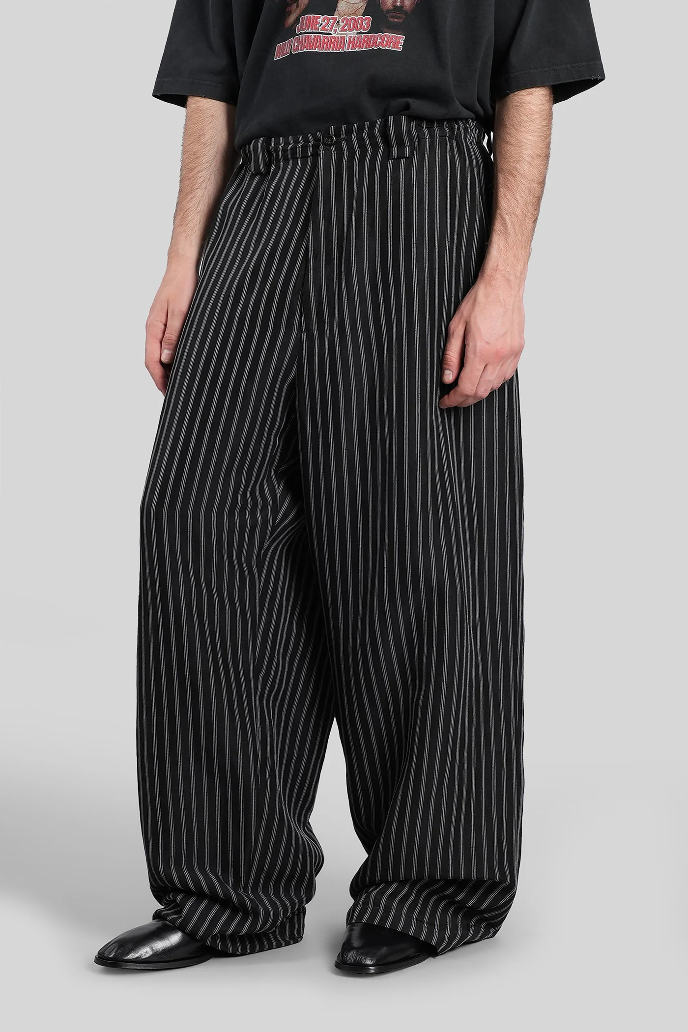 Pants in black linen - Image 4