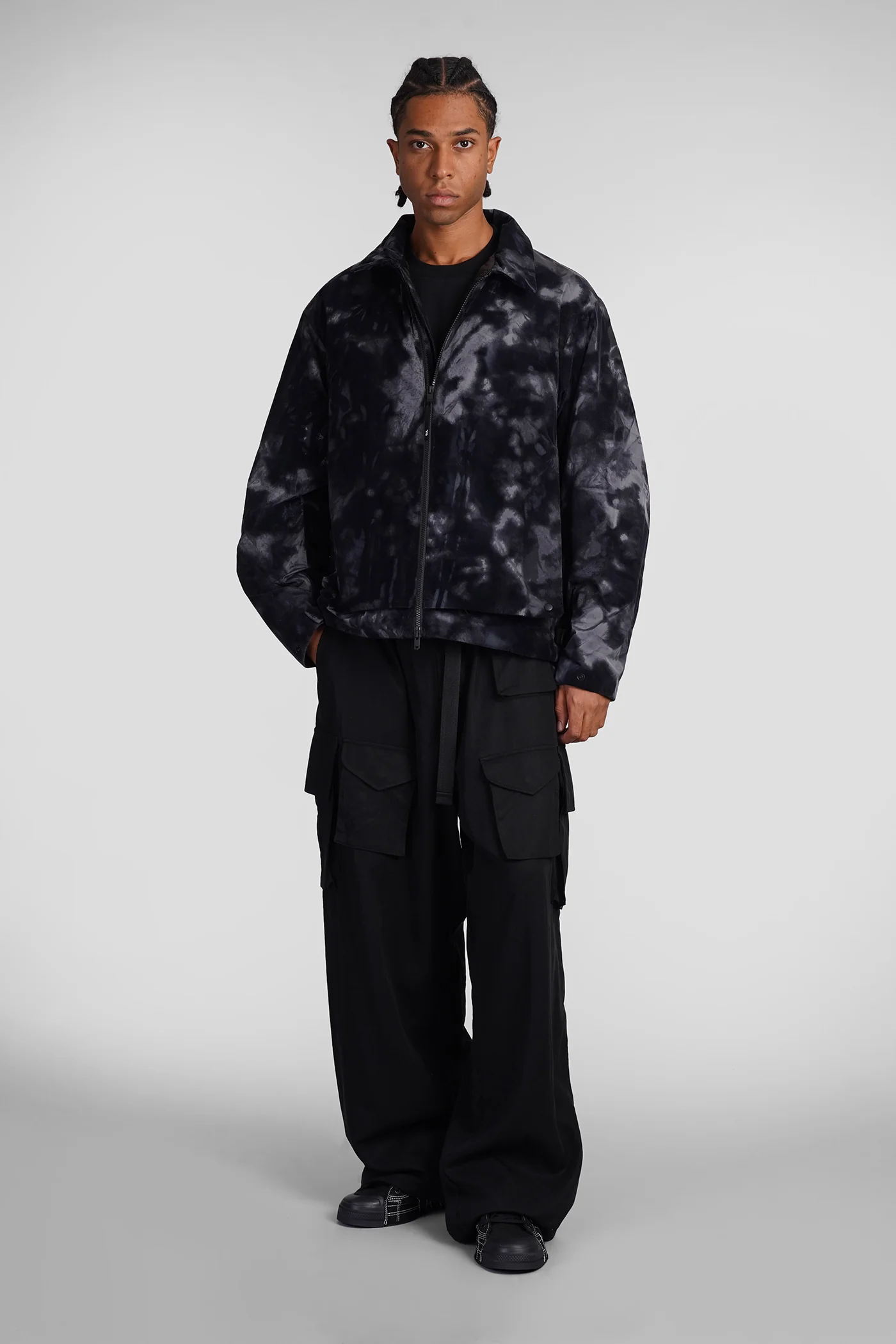 Casual jacket in blue polyamide - Image 2