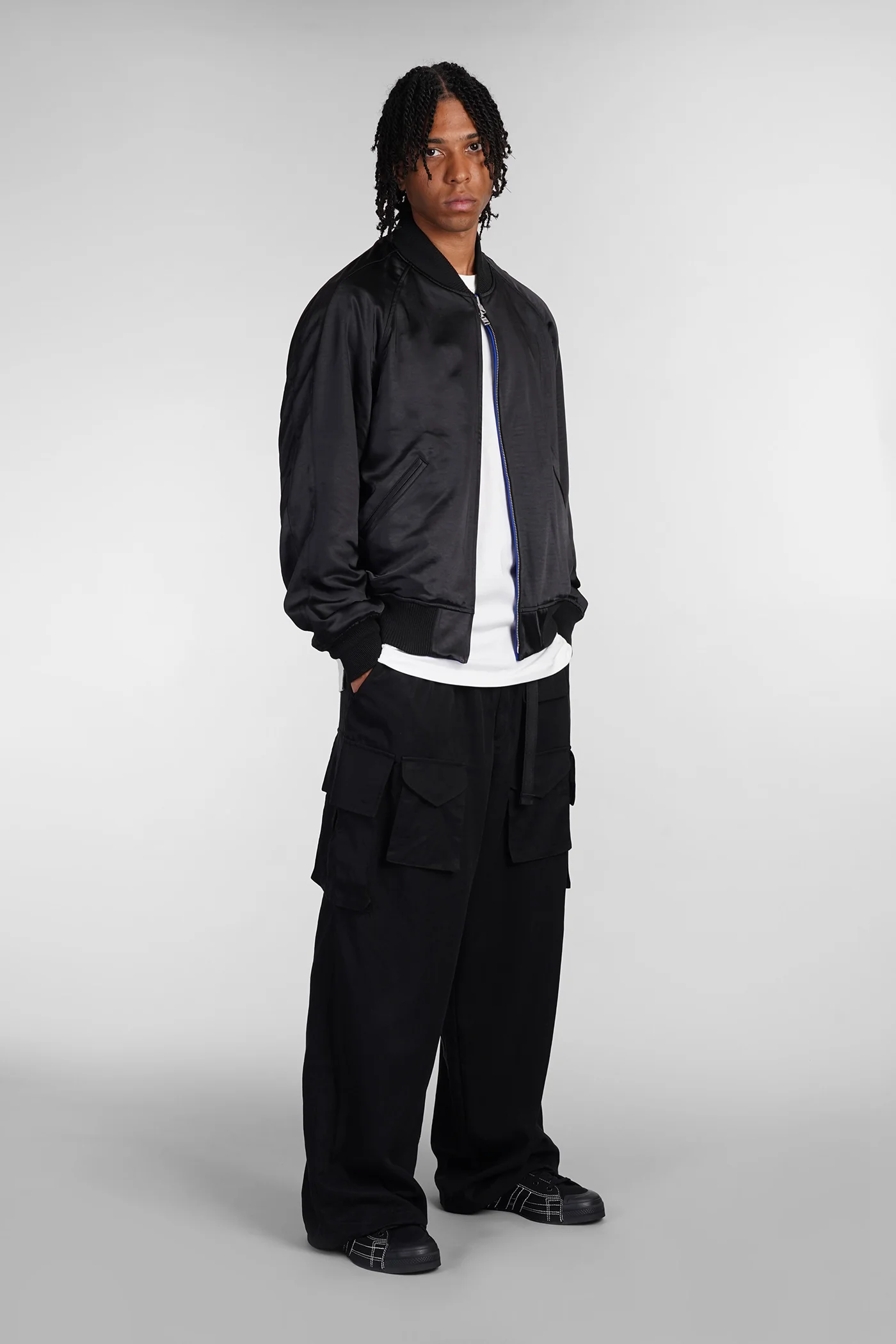 Casual jacket in blue polyester - Image 2