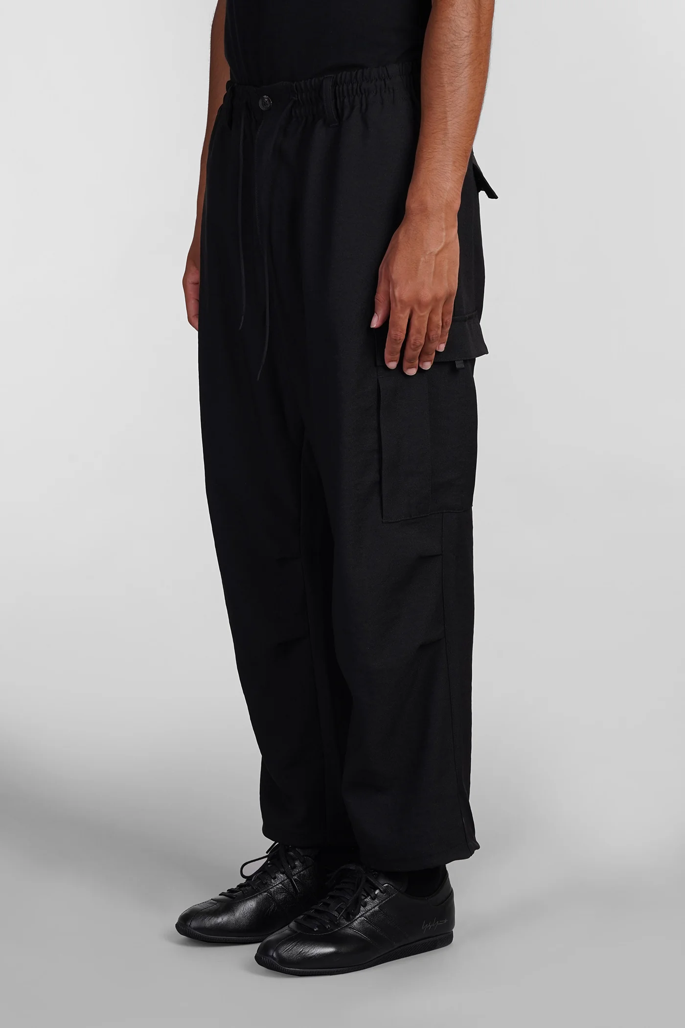 Pants in black polyester - Image 4