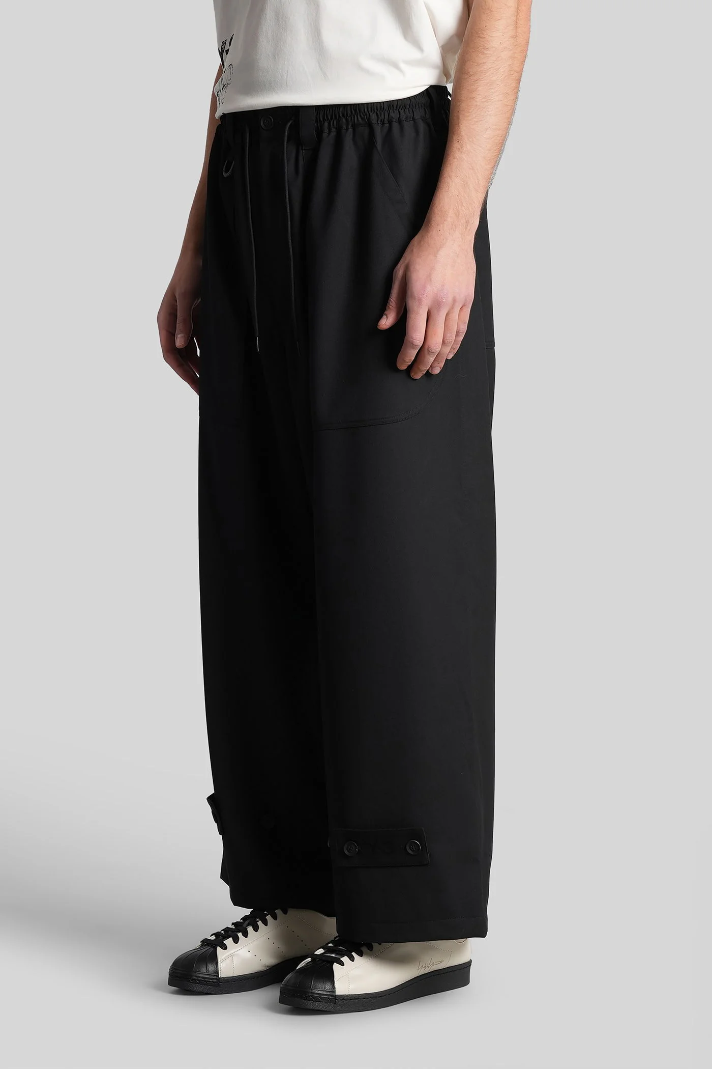 Pants in black polyester - Image 4