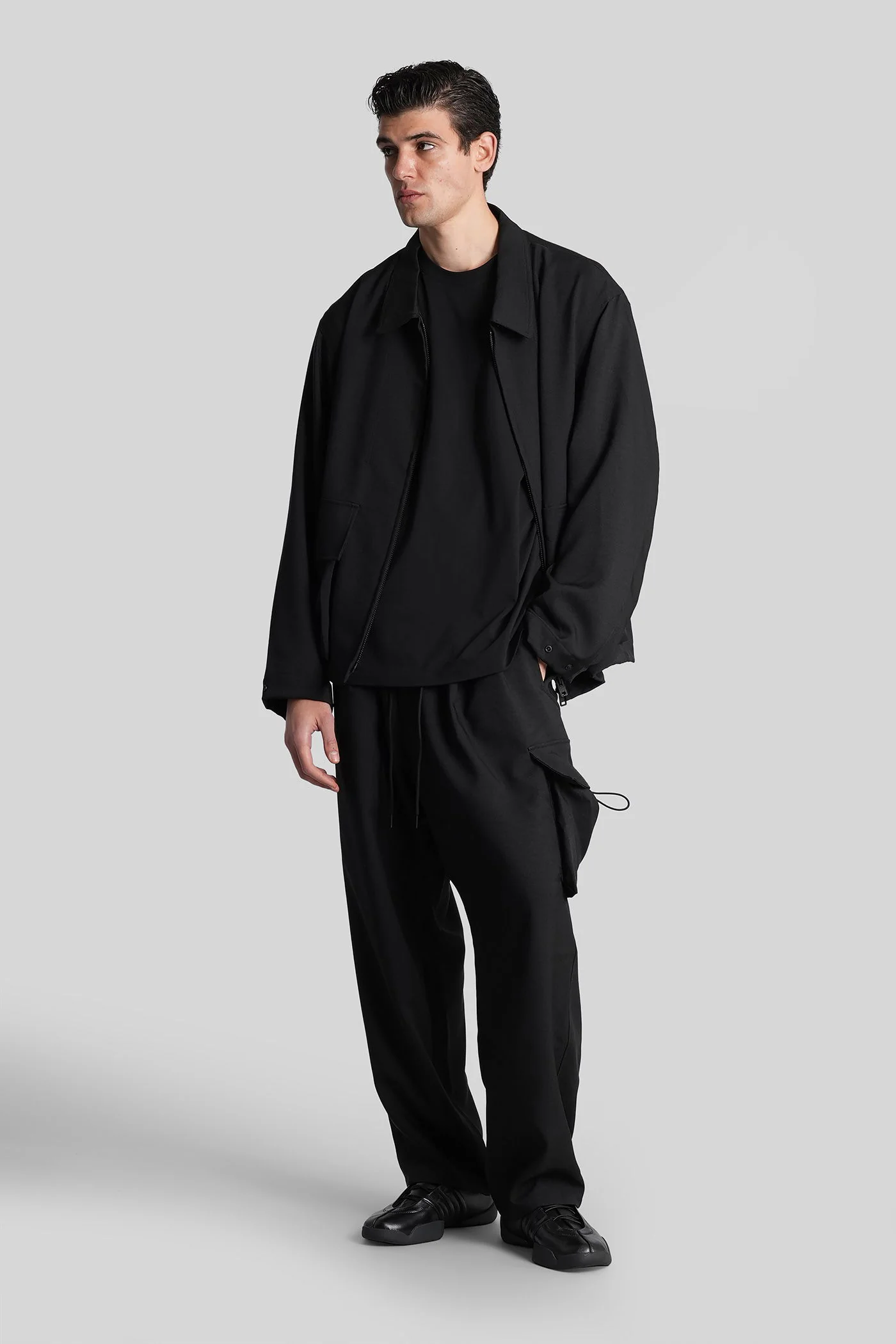 Pants in black polyester - Image 2
