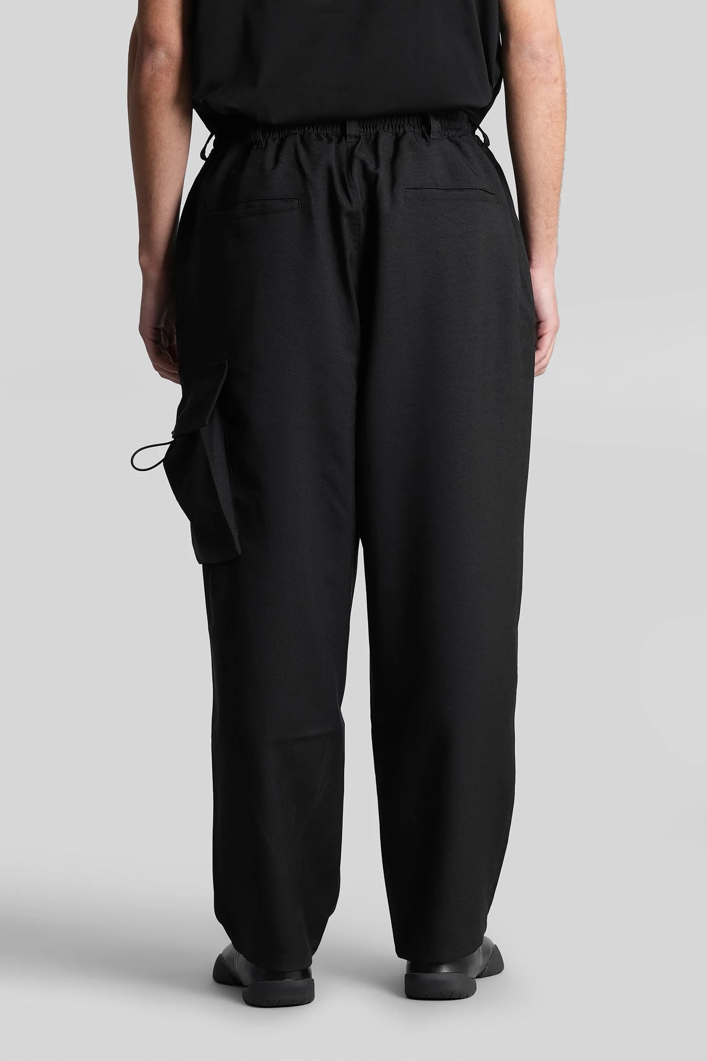 Pants in black polyester - Image 3