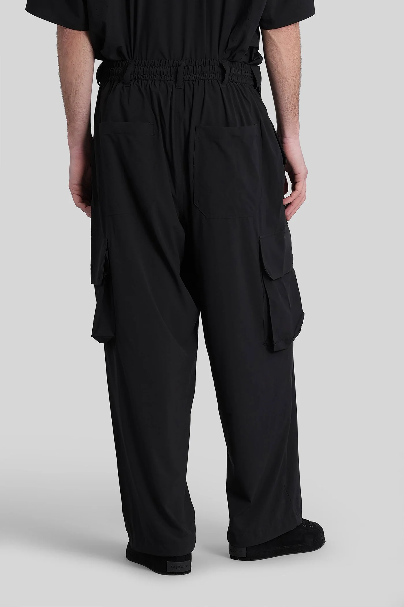 Pants in black polyester - Image 3
