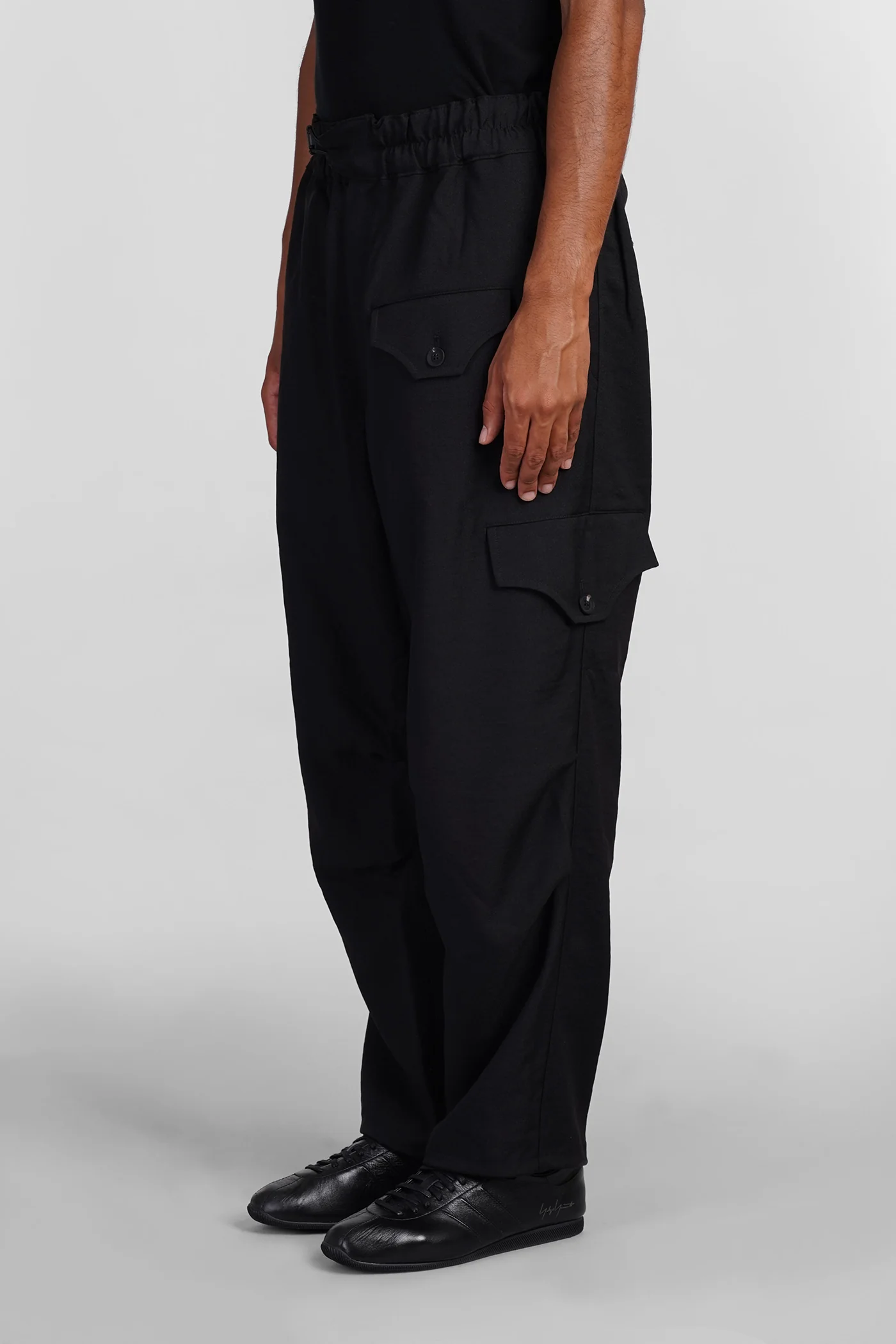 Pants in black polyester - Image 4