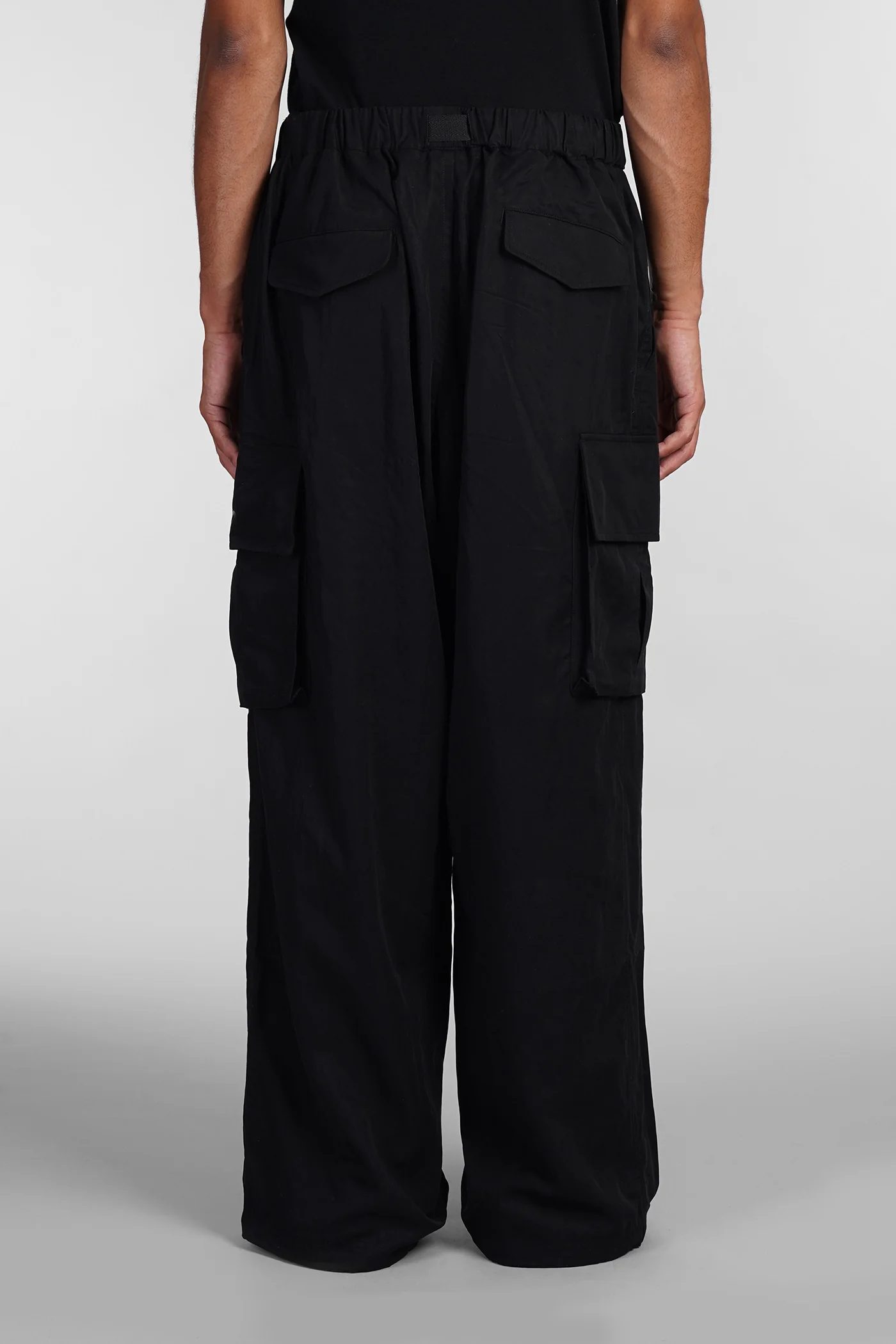 Pants in black wool and polyester - Image 3