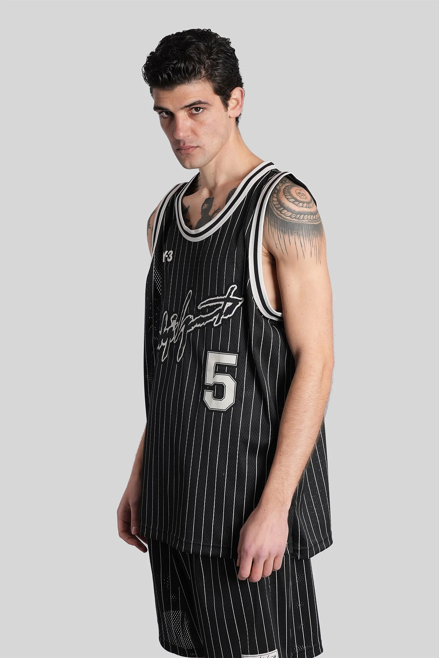 tank Top in black polyester - Image 4