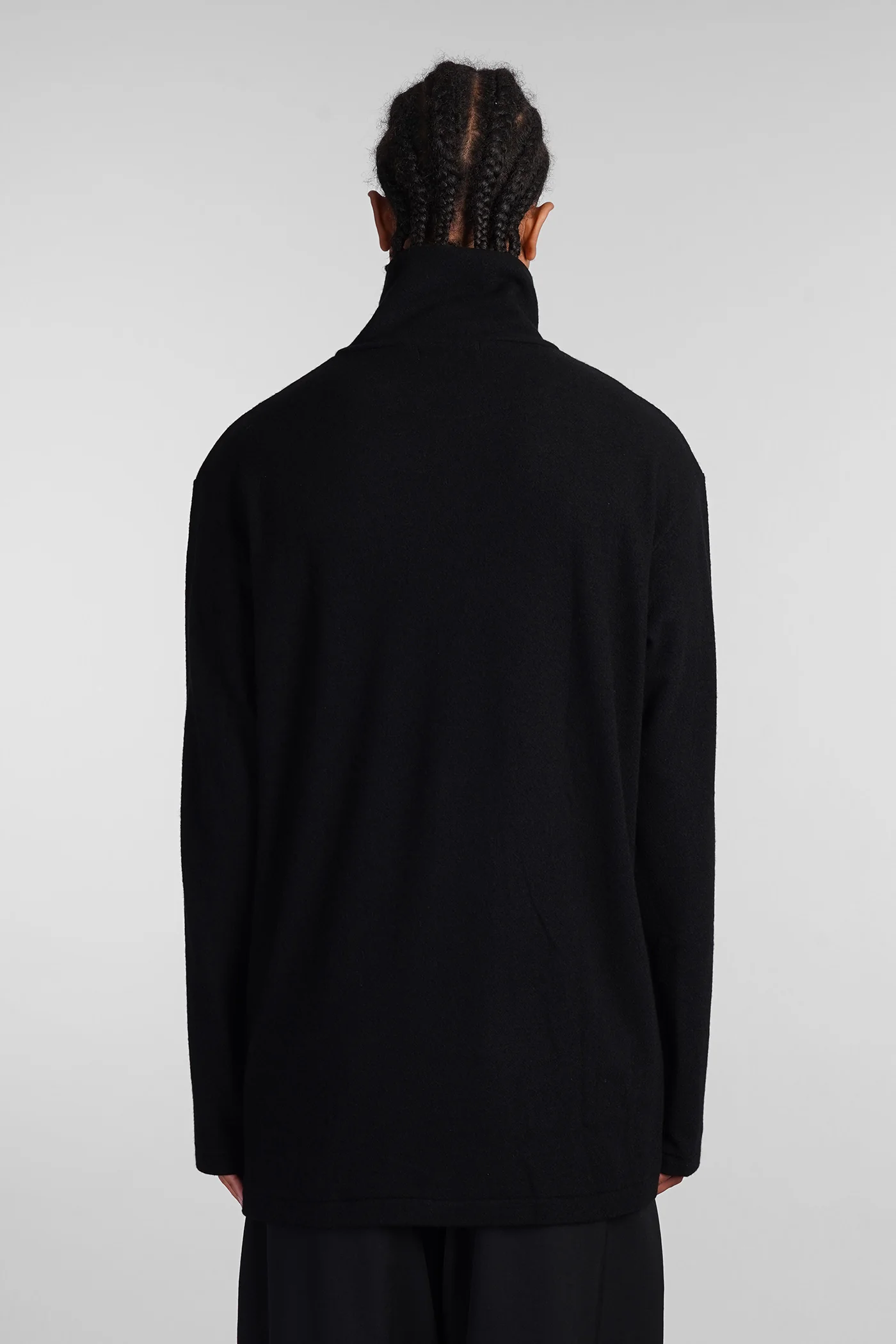 Knitwear in black wool - Image 3