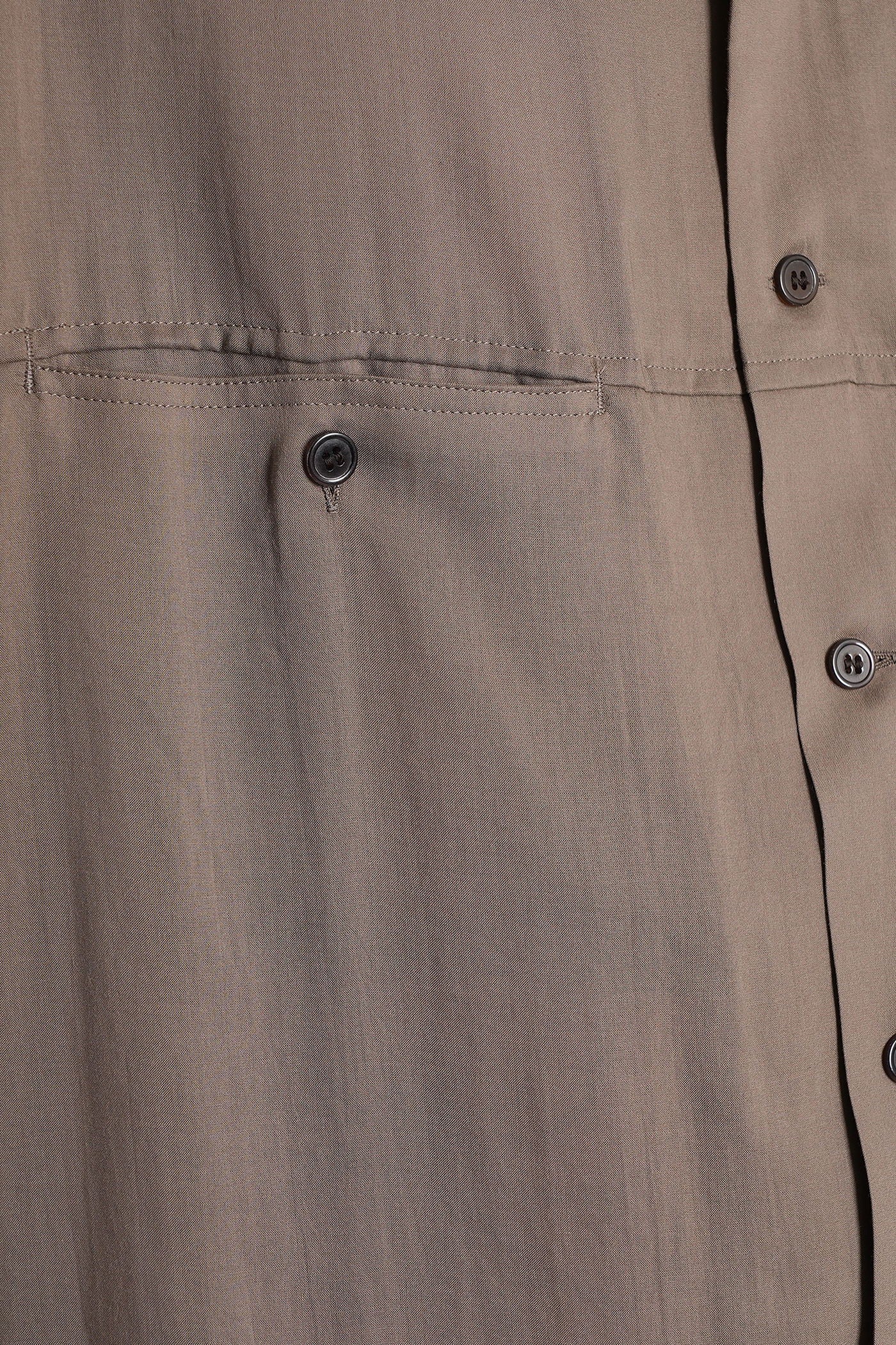 Shirt in taupe Cellulose - Image 5