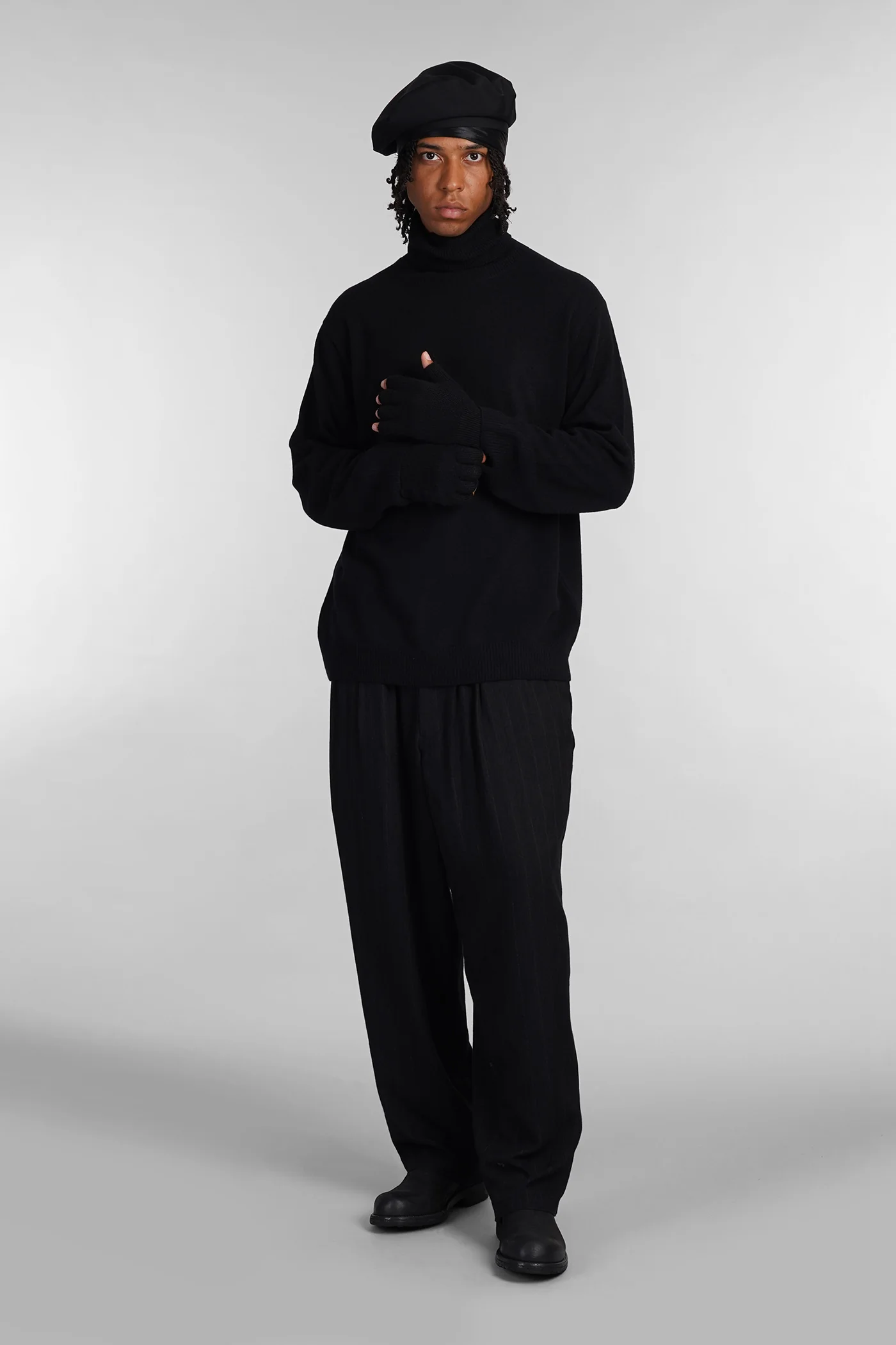 Knitwear in black wool - Image 2