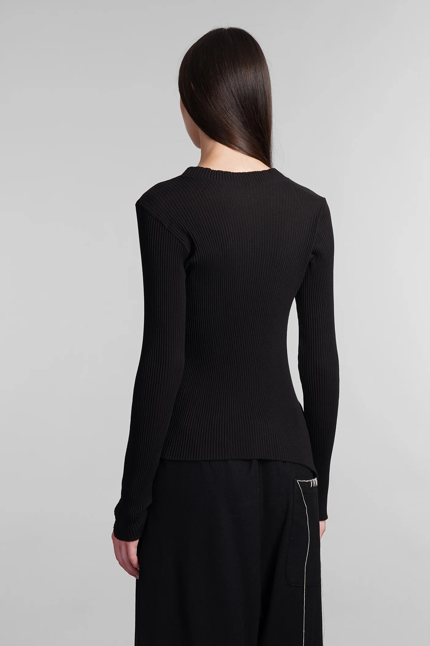 Knitwear in black wool - Image 3