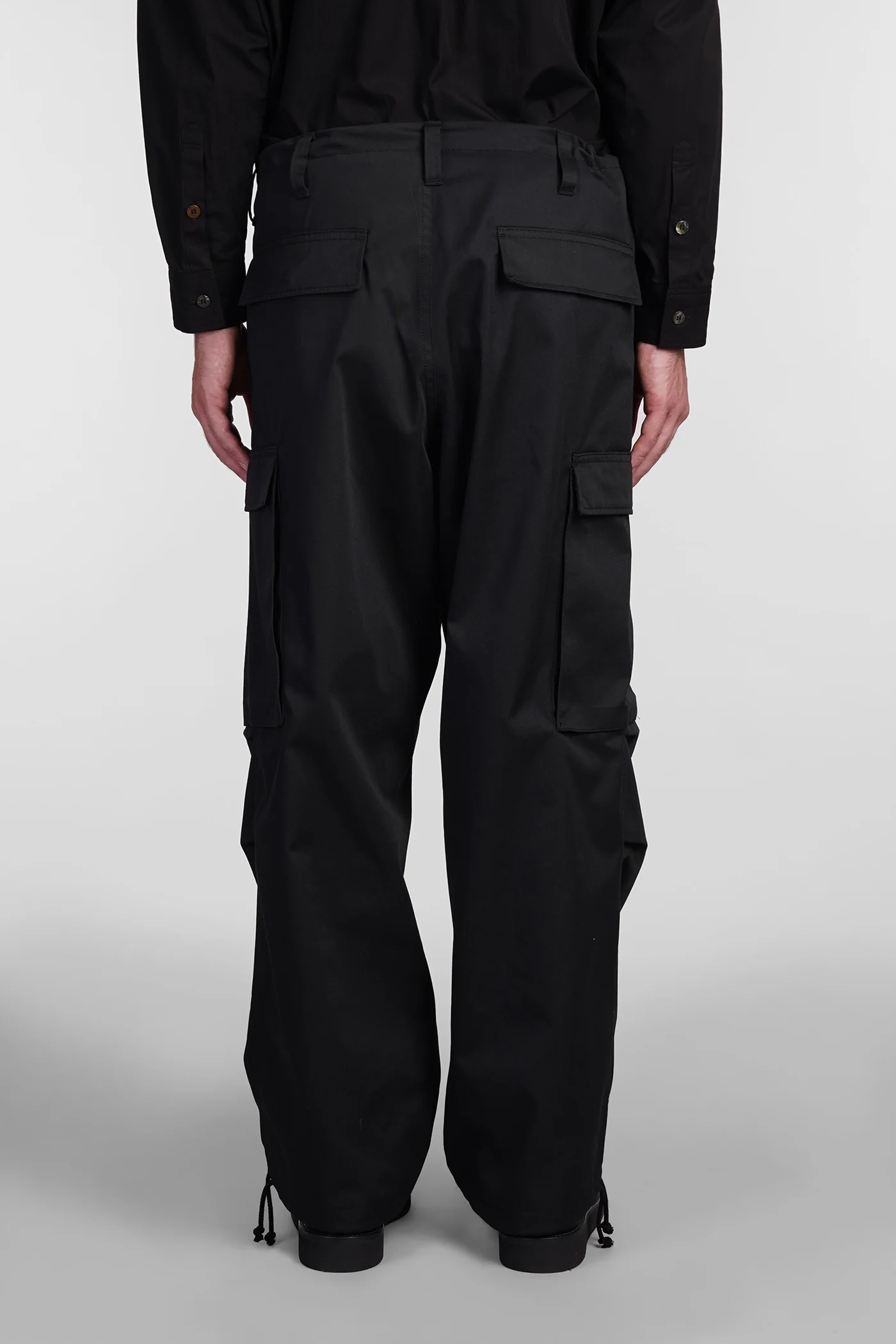 Pants in black polyester - Image 3