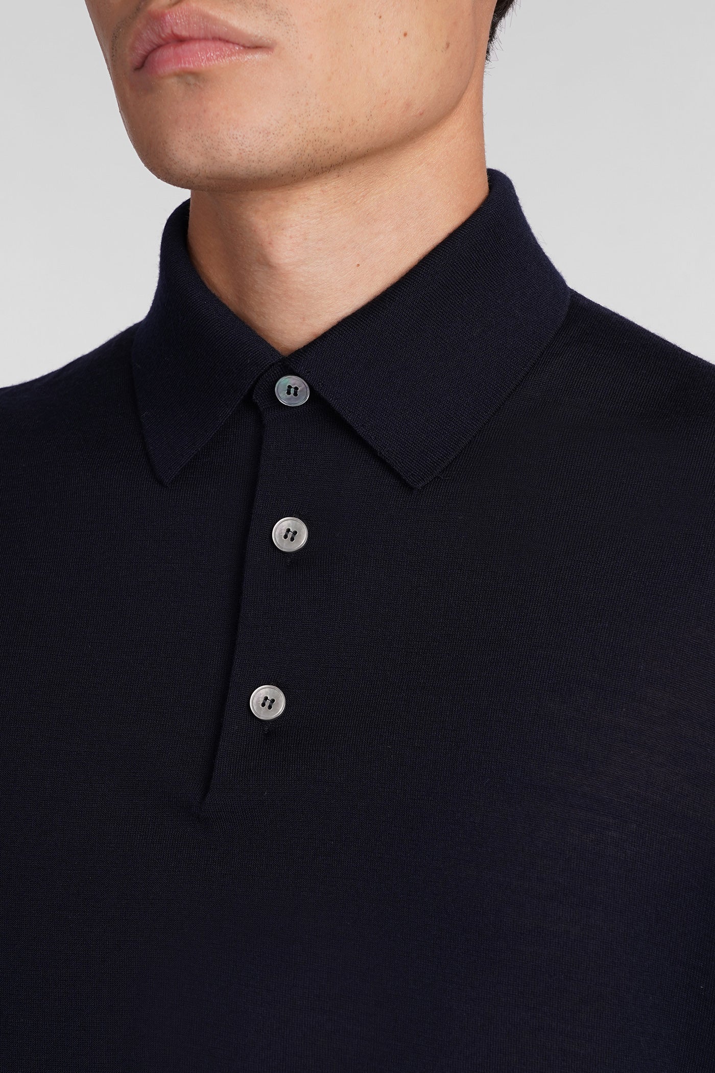 Knitwear in blue wool - Image 5