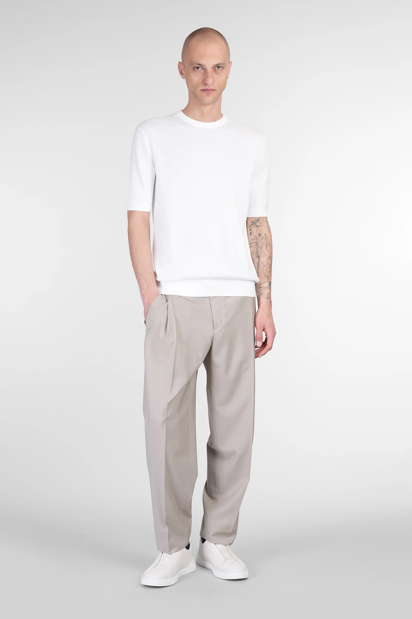 T-Shirt in white cotton - Image 2