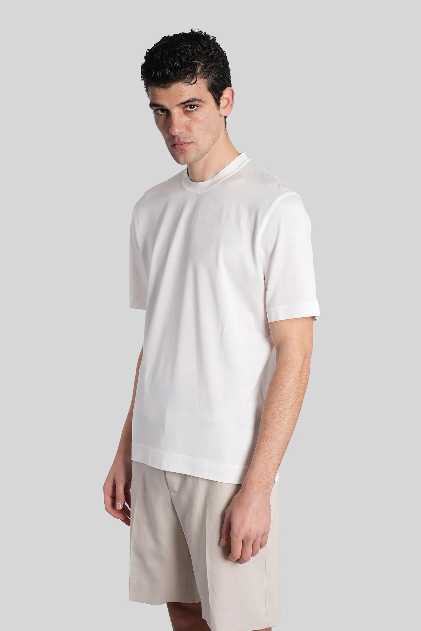 T-Shirt in white cotton - Image 23
