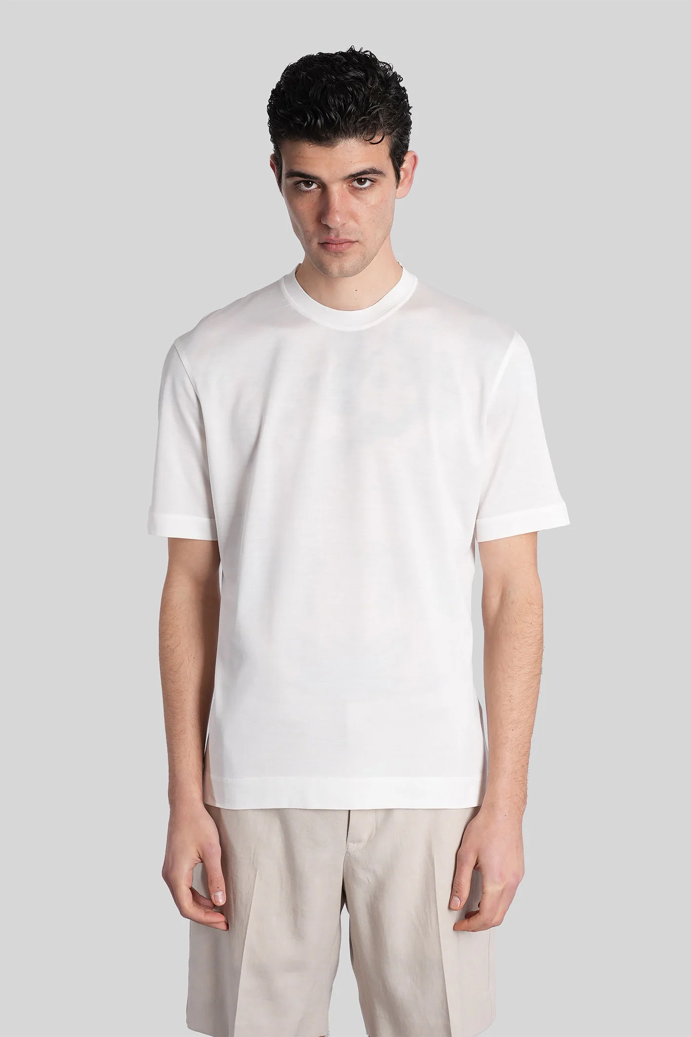 T-Shirt in white cotton - Image 26