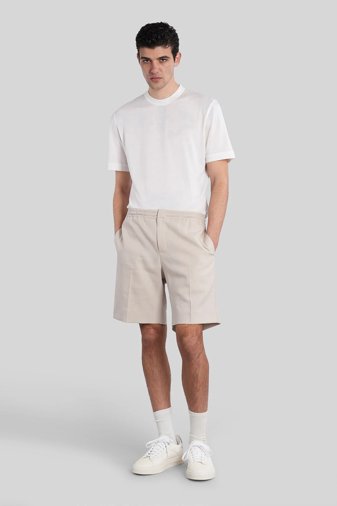 T-Shirt in white cotton - Image 27