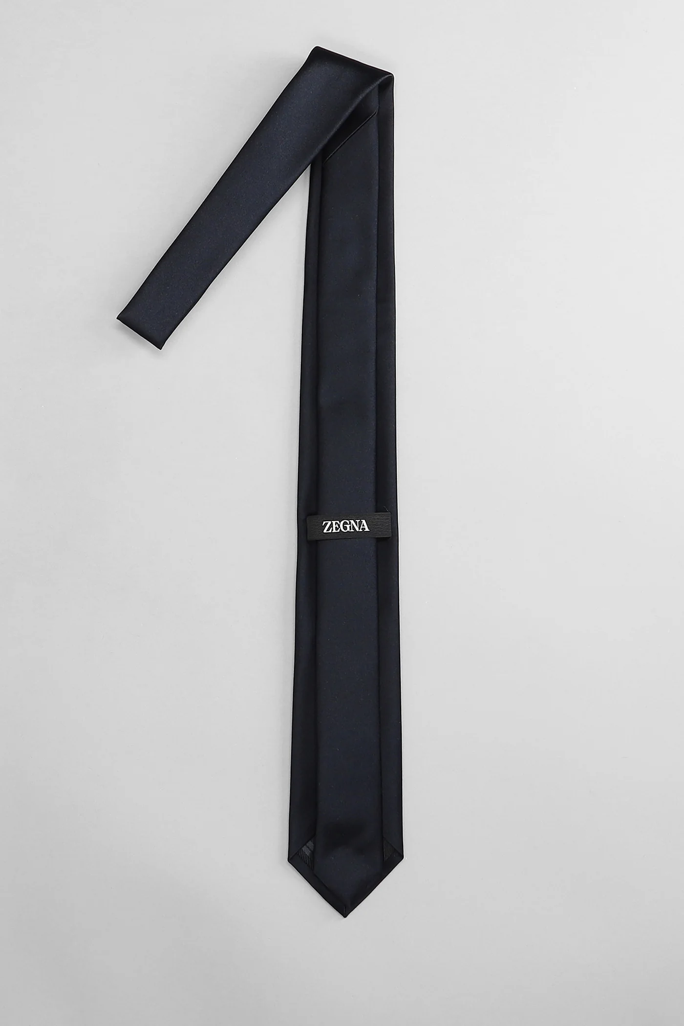Tie in blue silk - Image 3