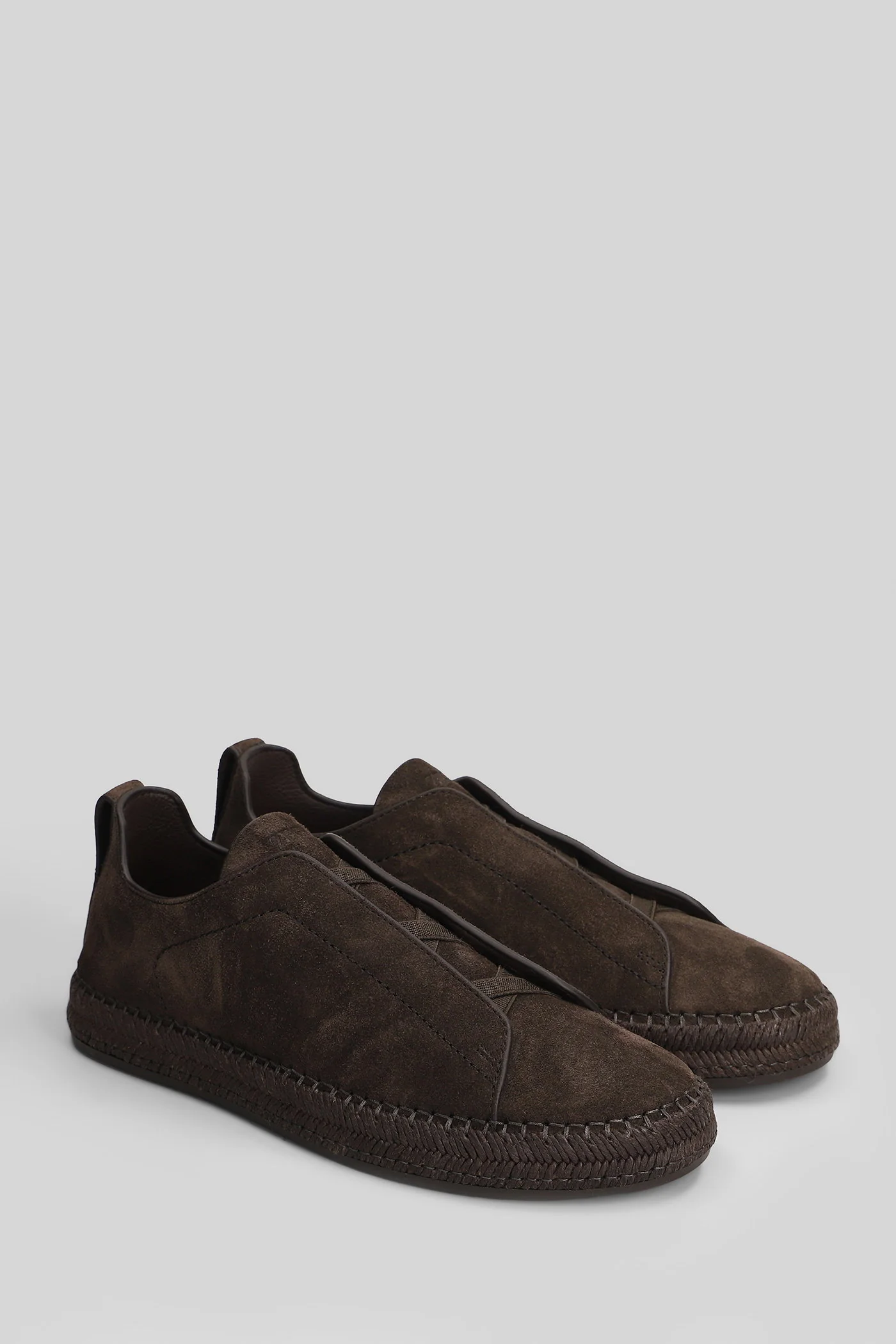 Triple stitch Sneakers in brown suede - Image 27