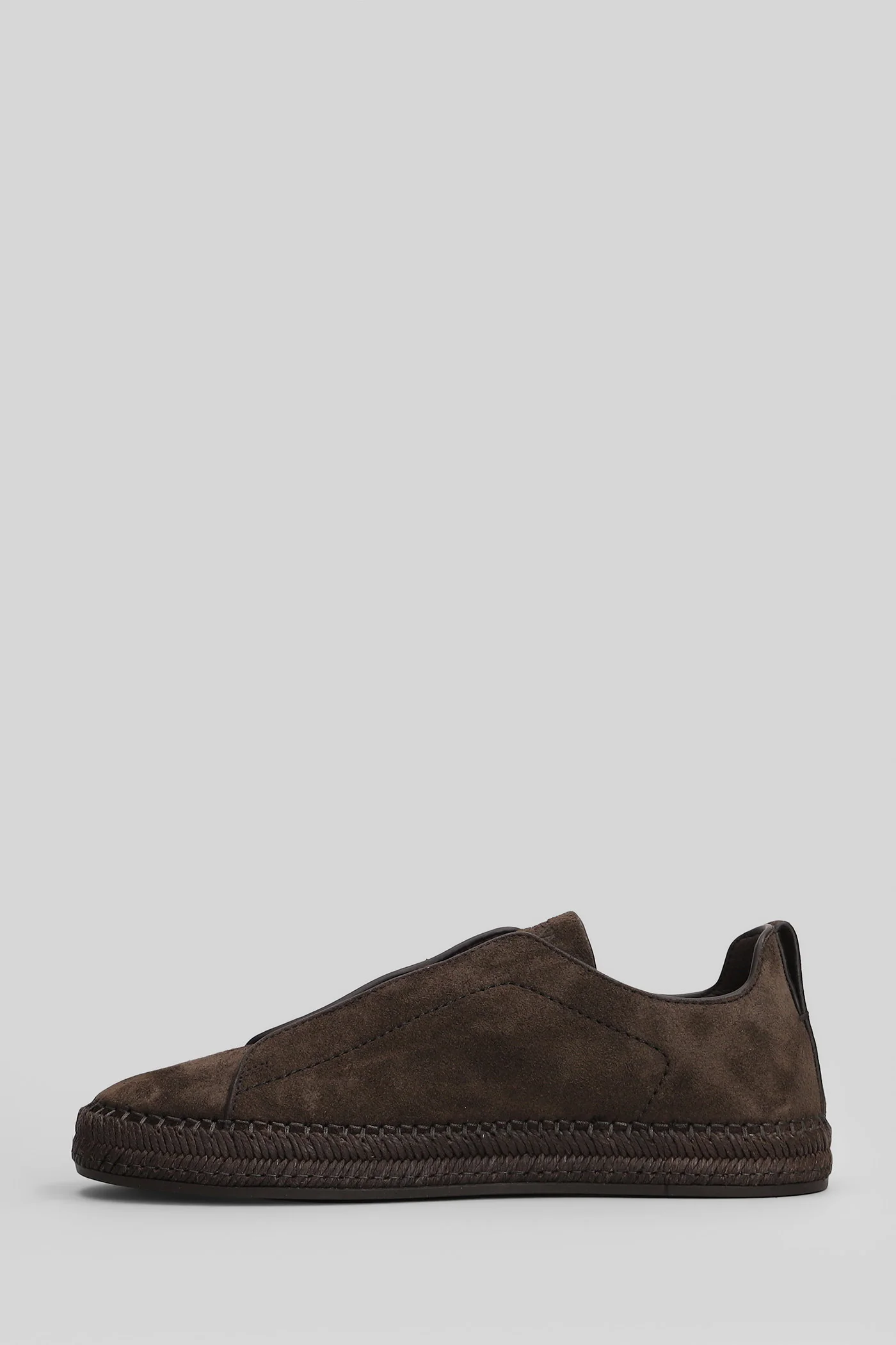 Triple stitch Sneakers in brown suede - Image 8