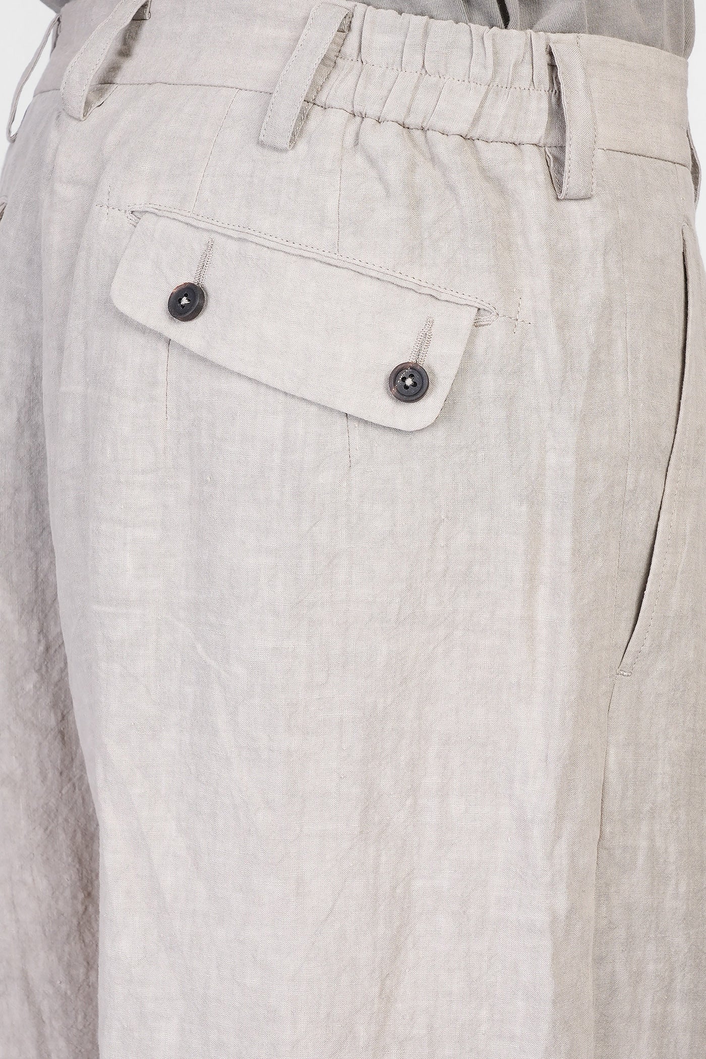 Pants in beige linen - Image 5