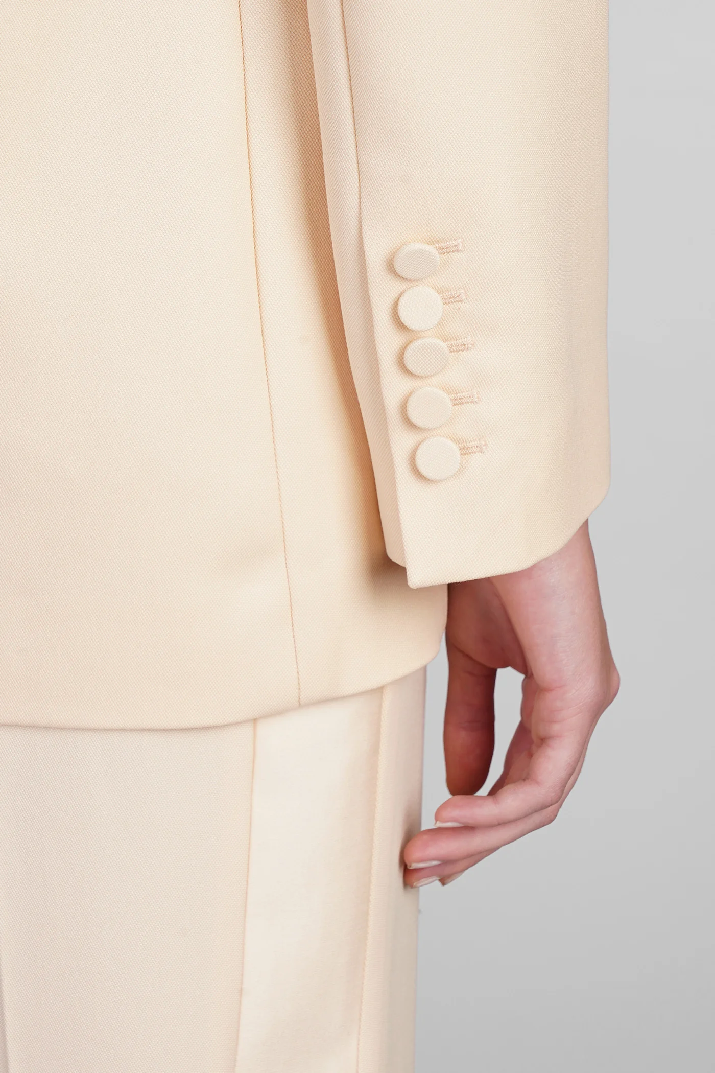 Blazer in beige wool - Image 5