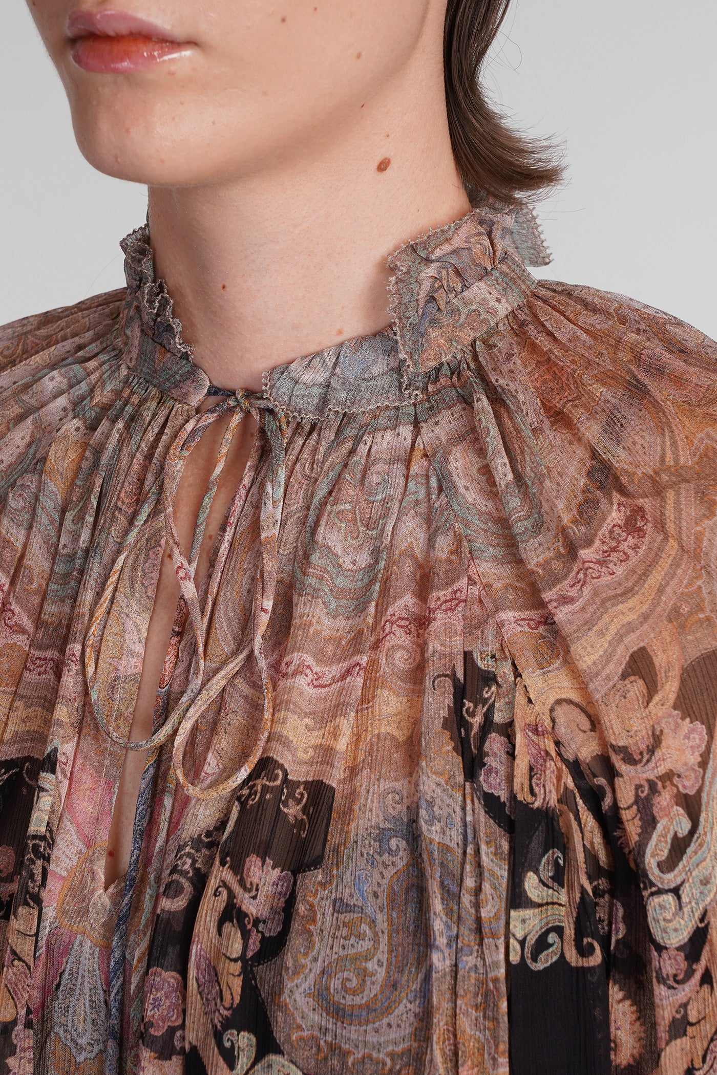 Blouse in black viscose - Image 5