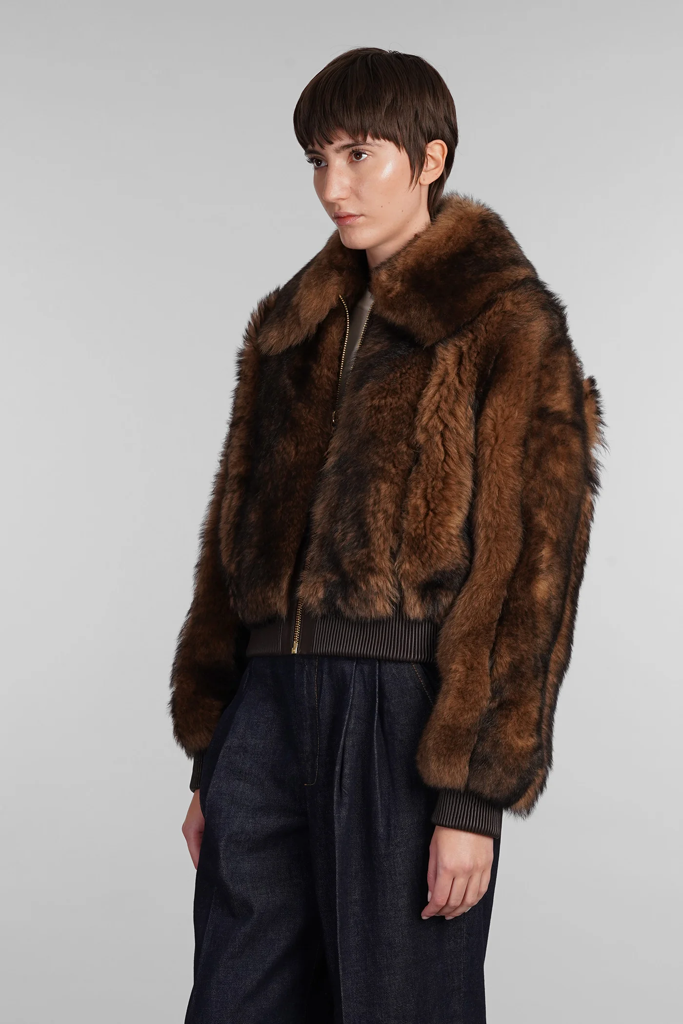 Fur & Shearling in brown leather - Image 4