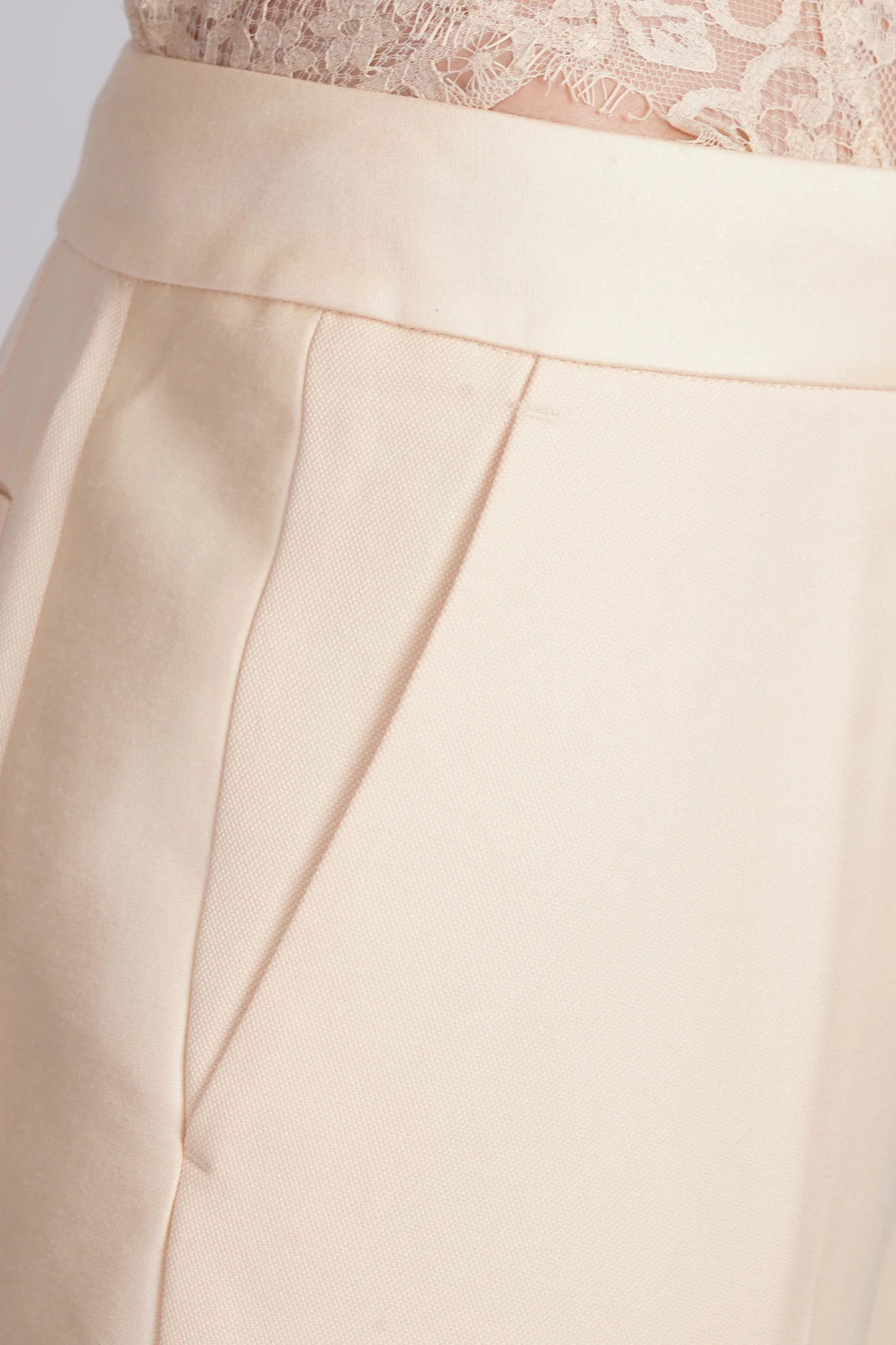 Pants in beige wool - Image 5