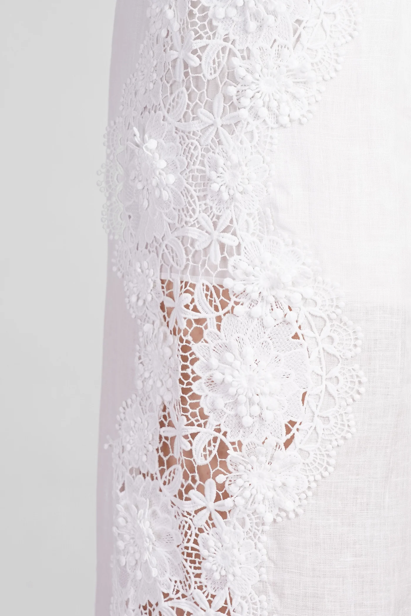 Pants in white linen - Image 5
