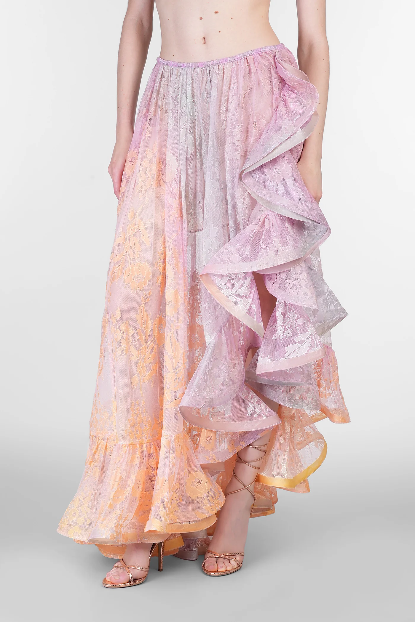 Skirt in multicolor polyamide