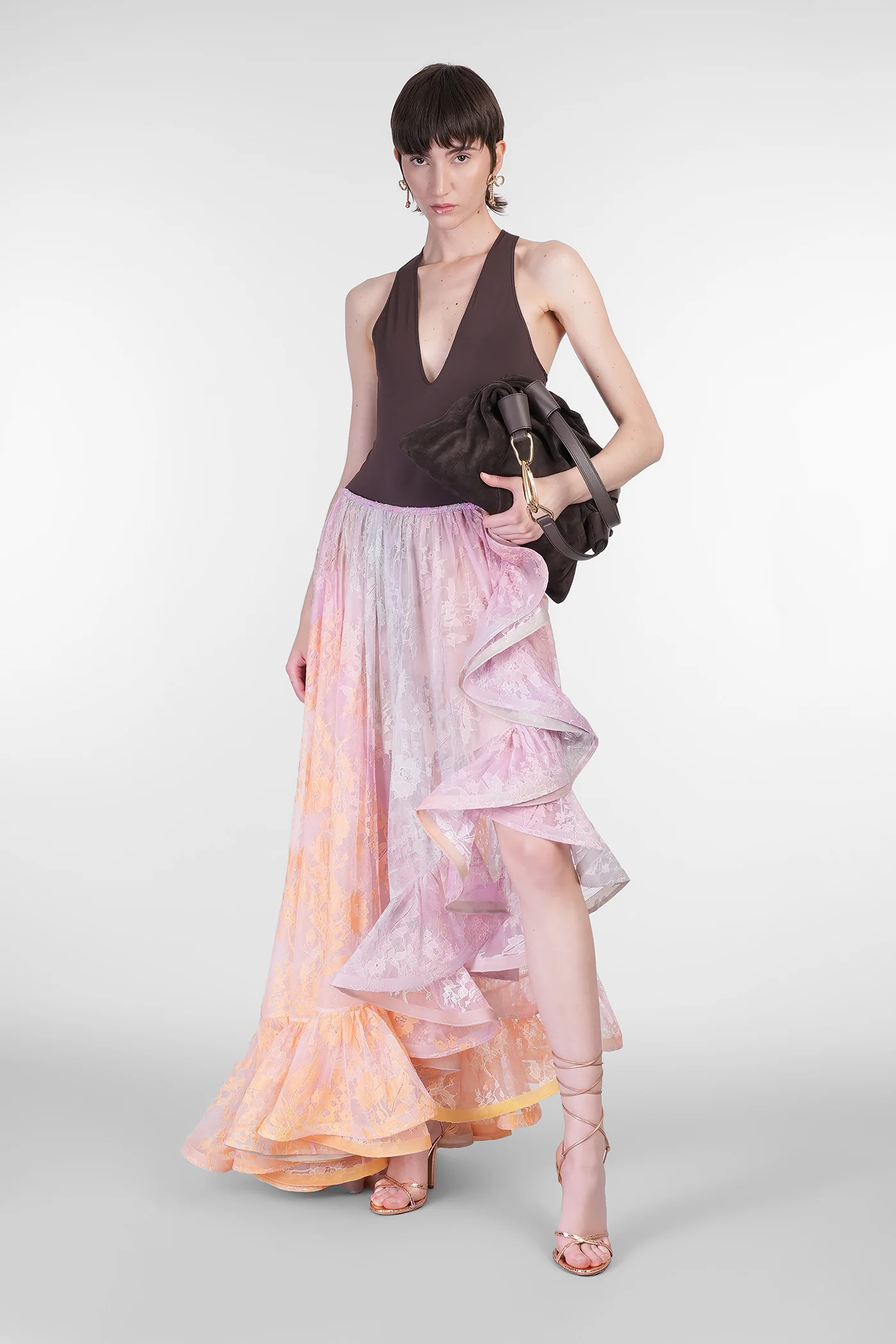 Skirt in multicolor polyamide - Image 2