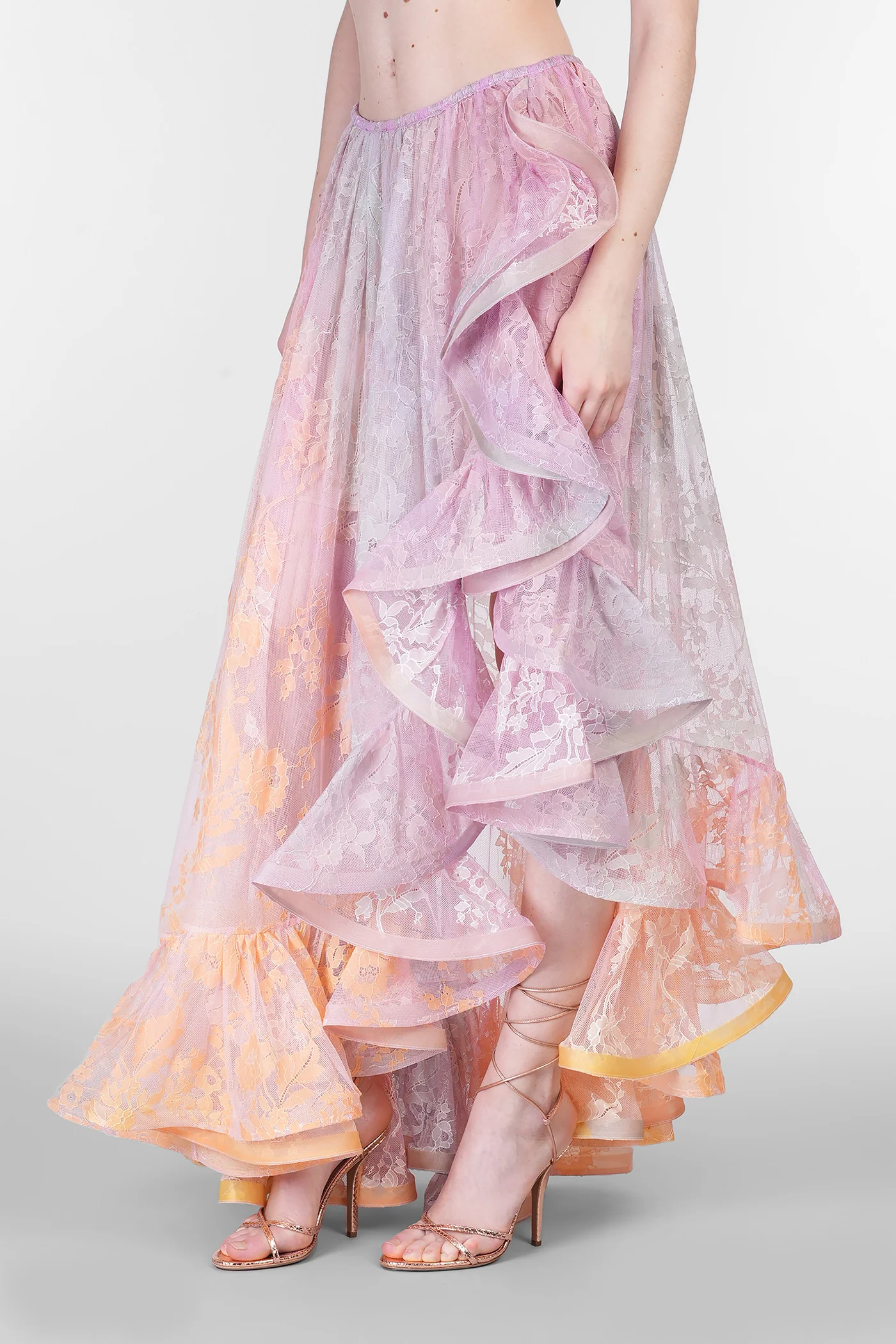 Skirt in multicolor polyamide - Image 4